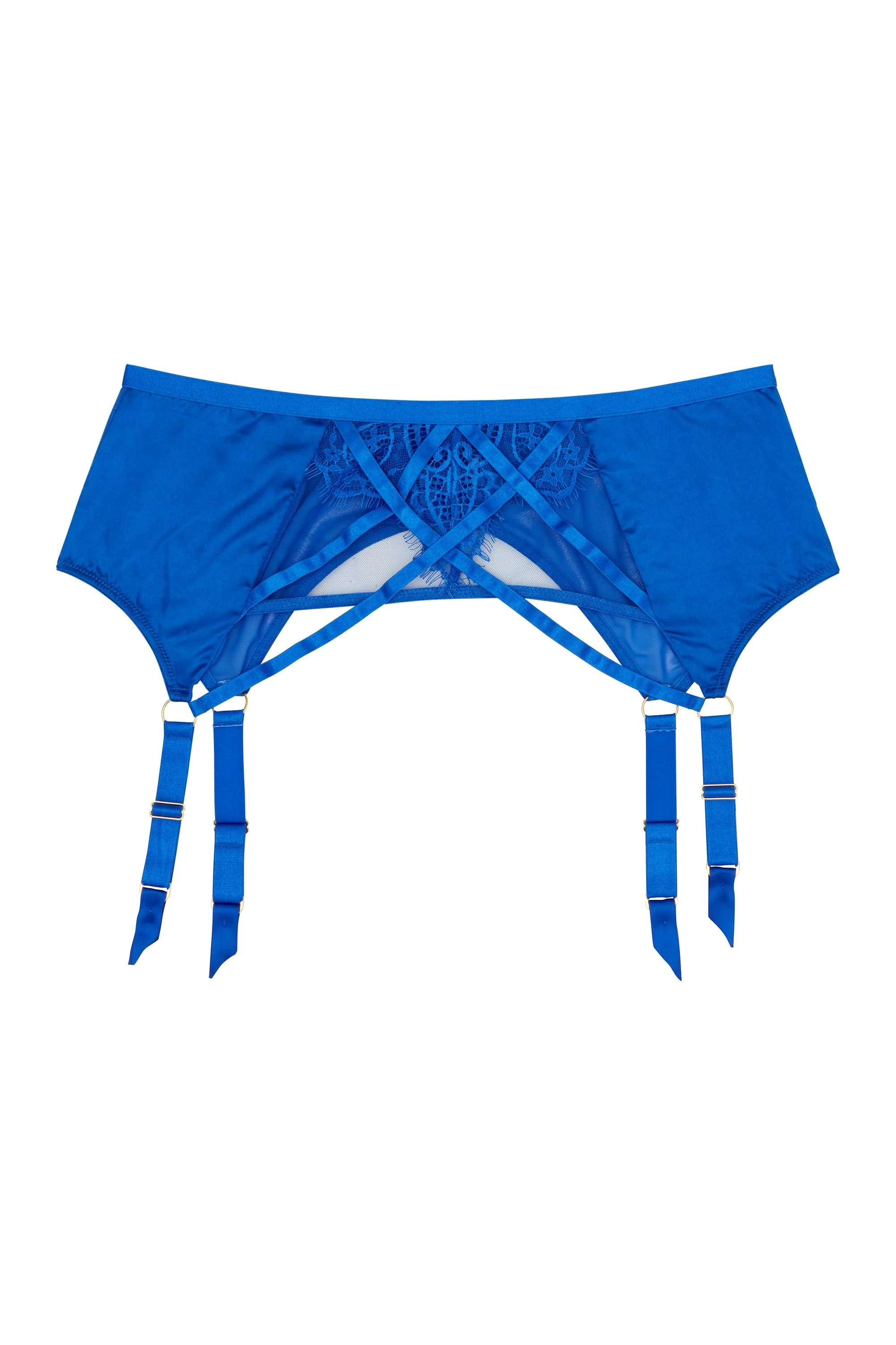 Gabi Fresh Lyla Strappy Cobalt Suspender Belt - Image 5