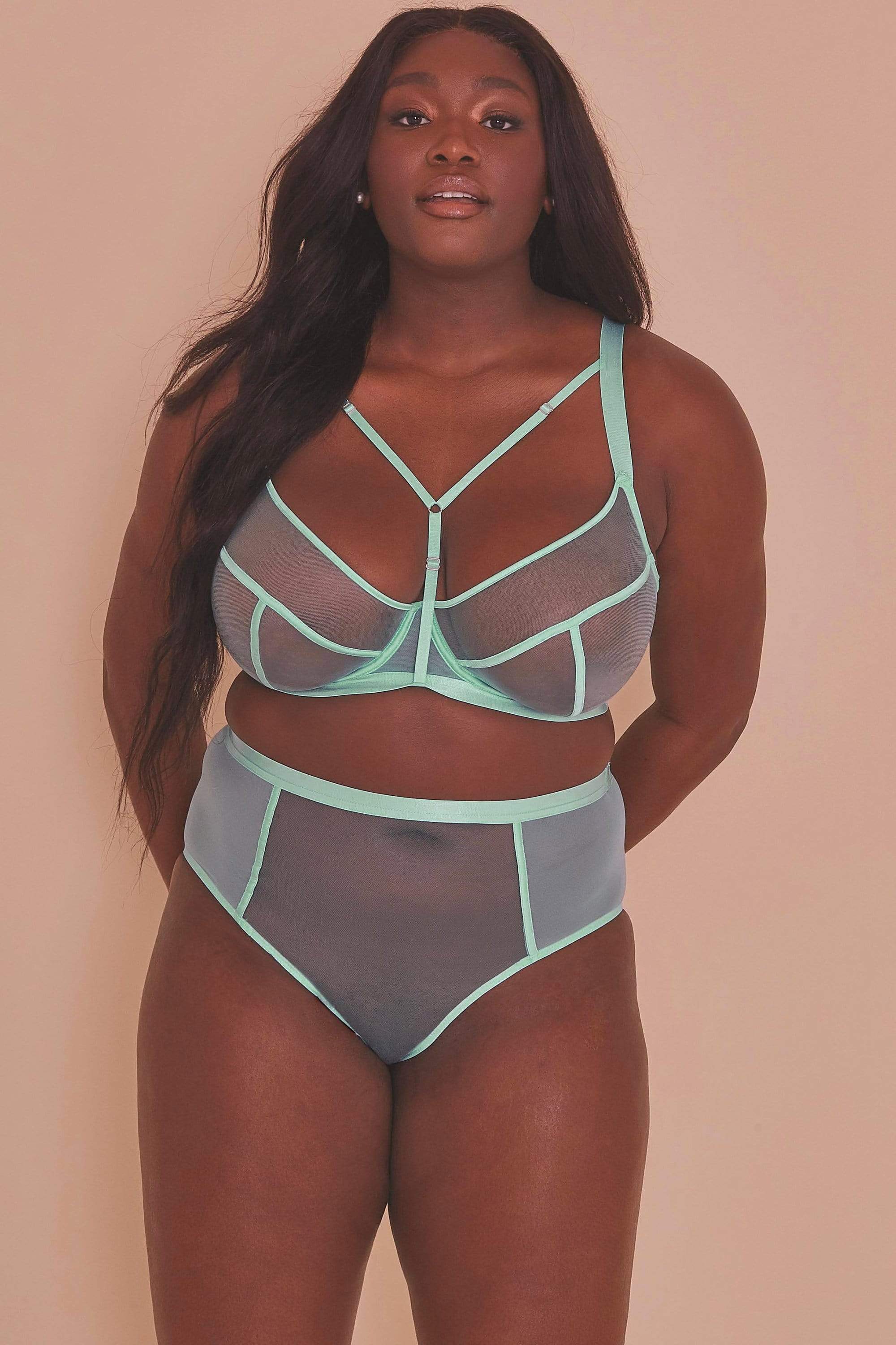 Gabi Fresh Misha Turquoise Non Padded Strappy Bra - Image 3