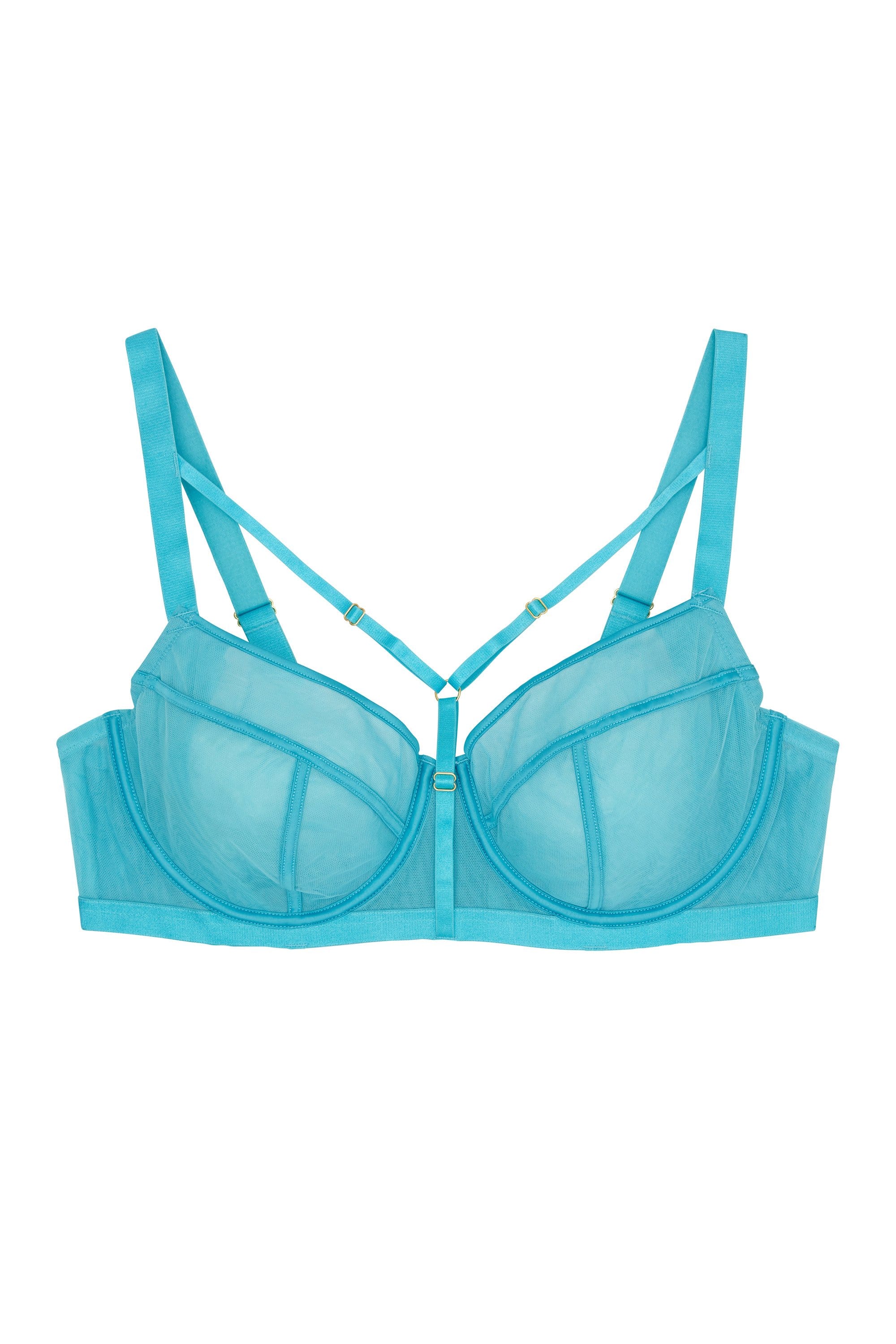 Gabi Fresh Misha Turquoise Non Padded Strappy Bra - Image 5