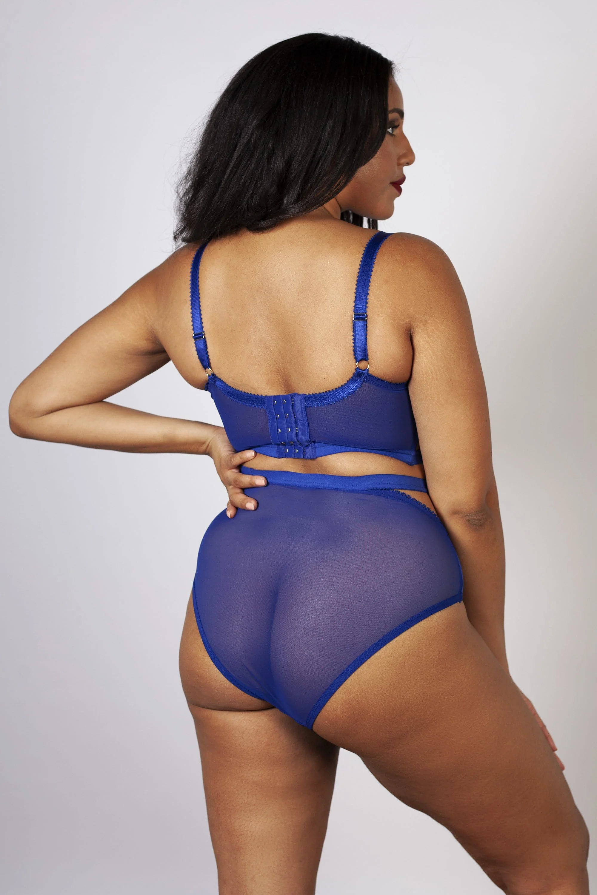 Gabi Fresh Harper HW Mesh Cut Out Brief Blue - Image 2