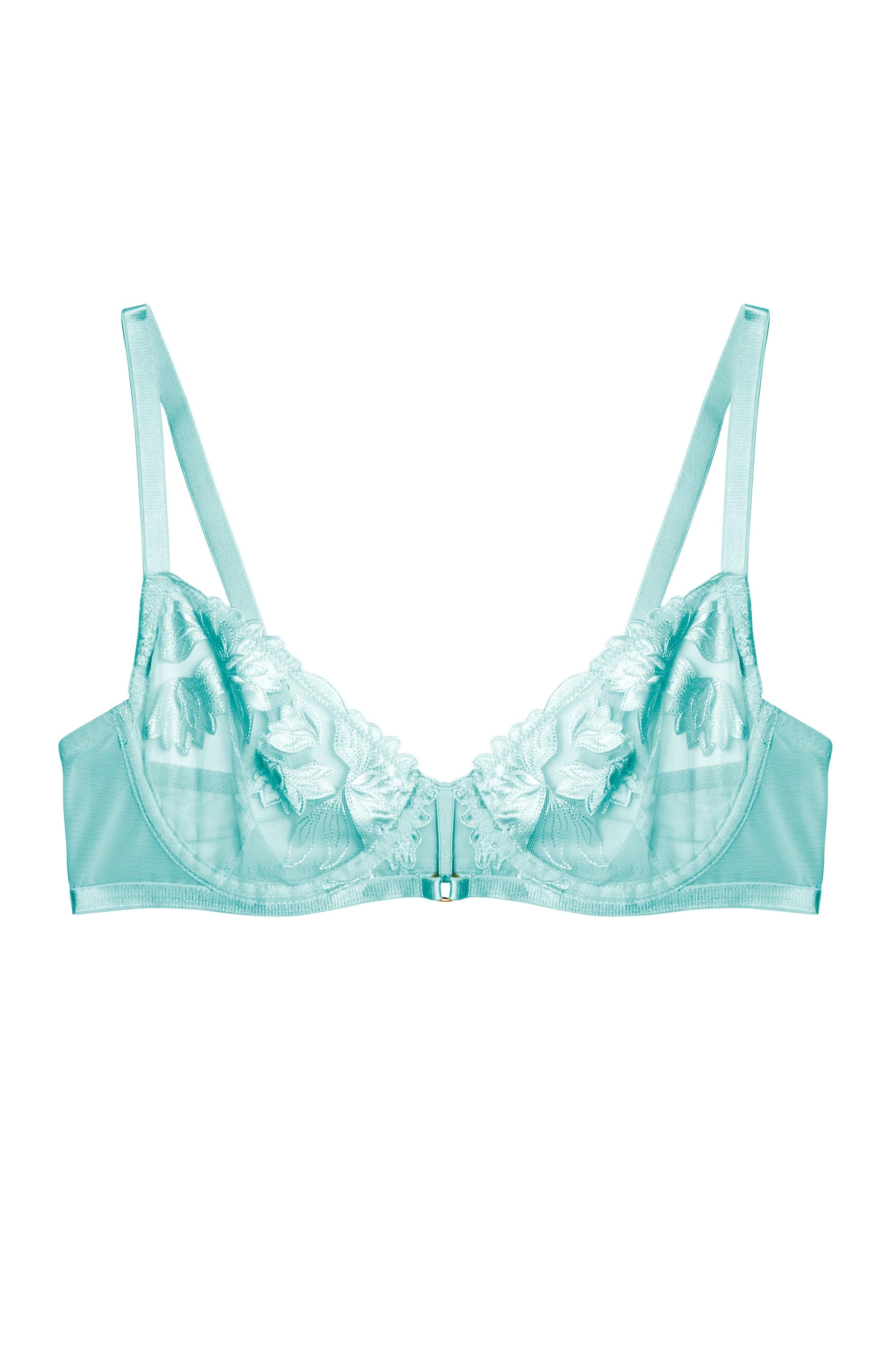 Harriet Blue Strappy Mesh with Ring Detail Bra - Image 4