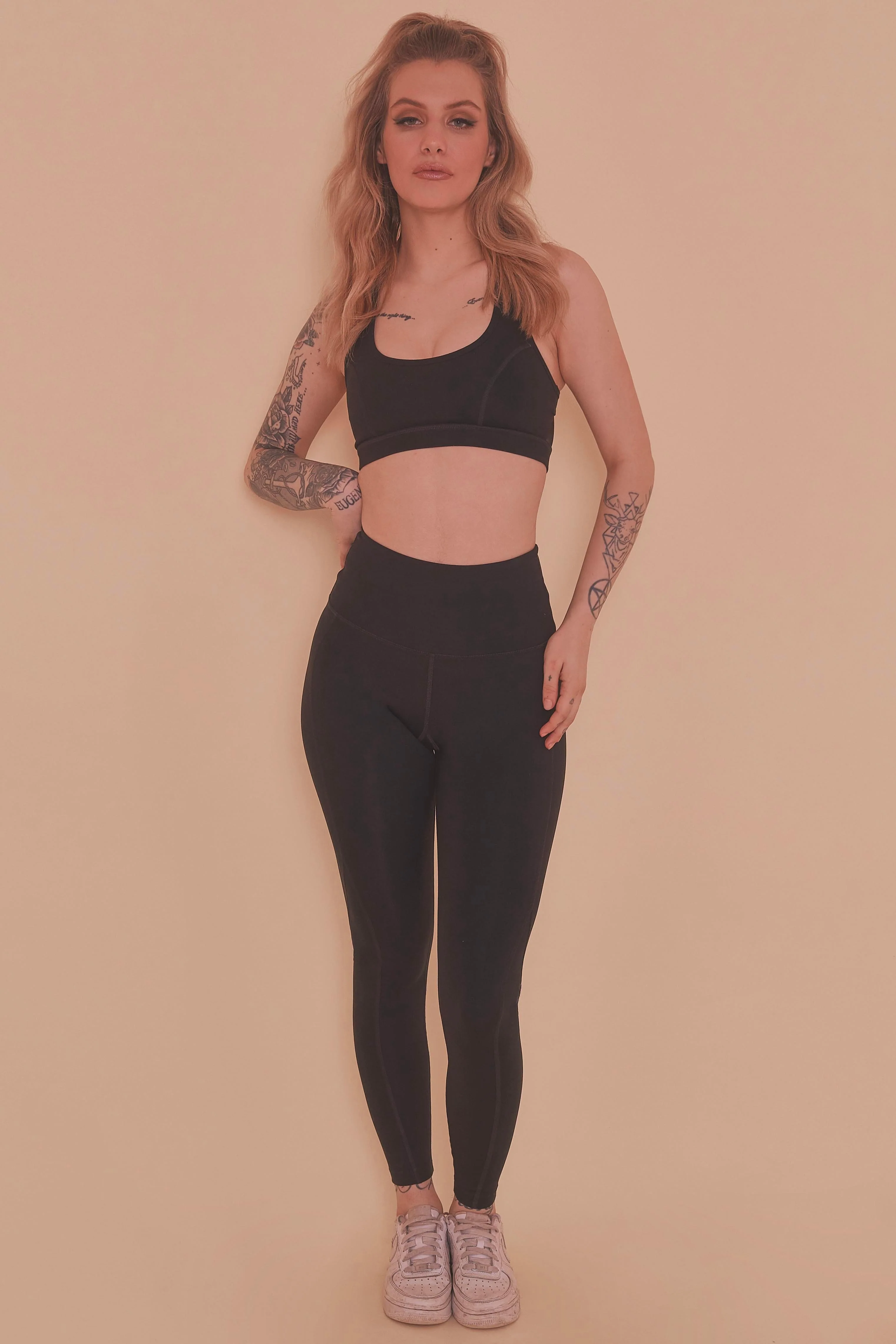 High Waist Leggings Black - Image 4