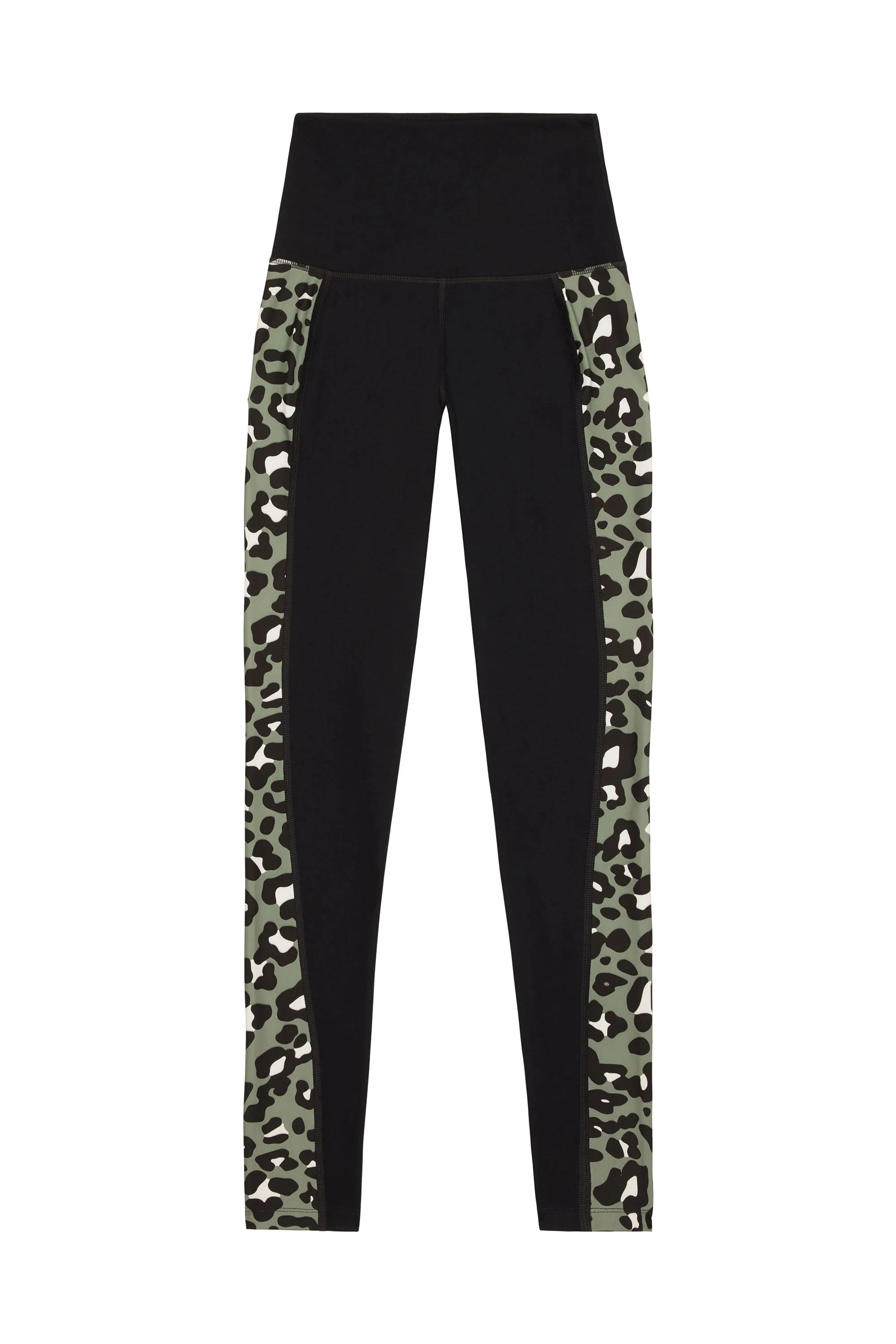 Wolf & Whistle High Waist Panelled Leggings Leopard Curve - Image 3