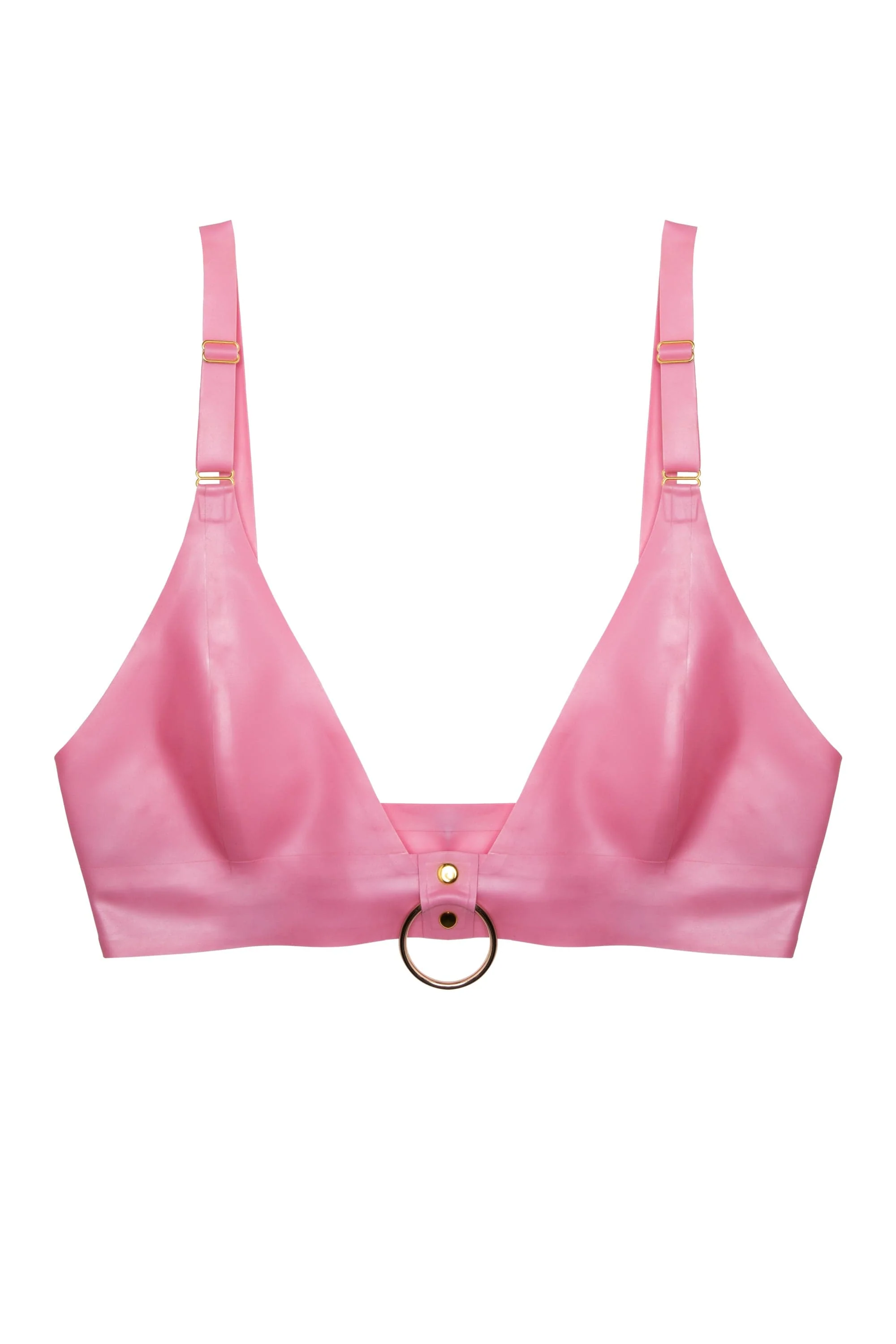 Imogen Pink Latex and Ring Bra - Image 6