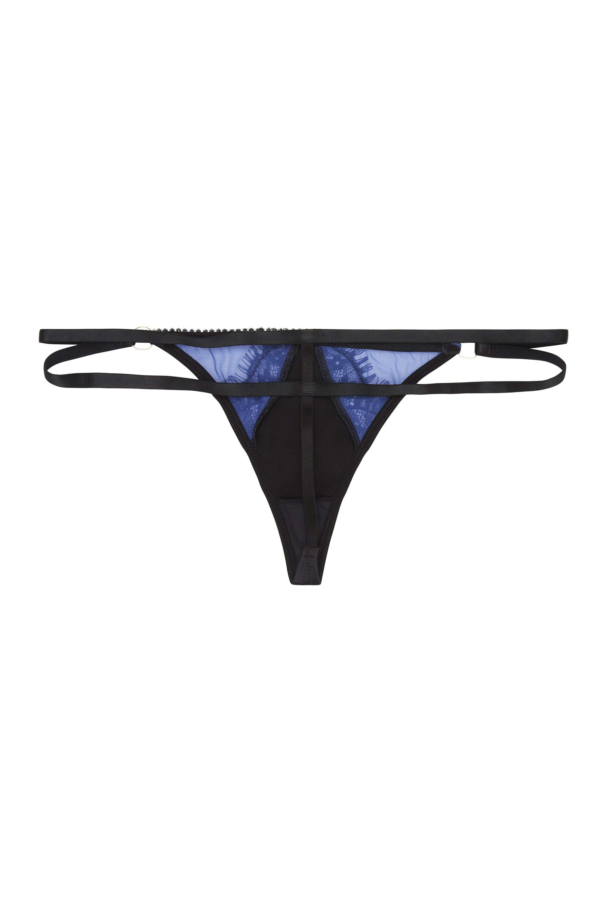 Indigo Lace Picot Thong - Image 2