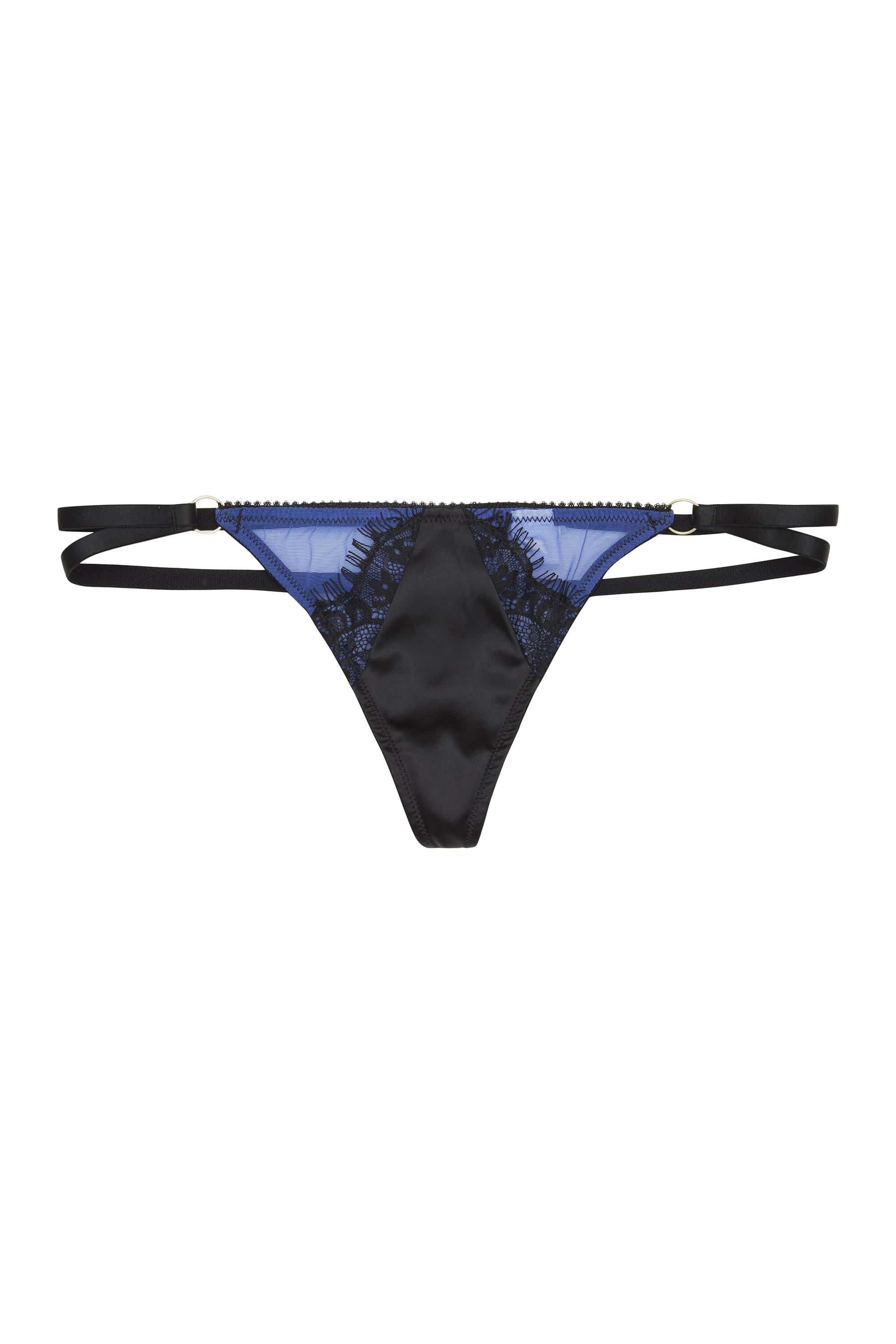 Indigo Lace Picot Thong - Image 3