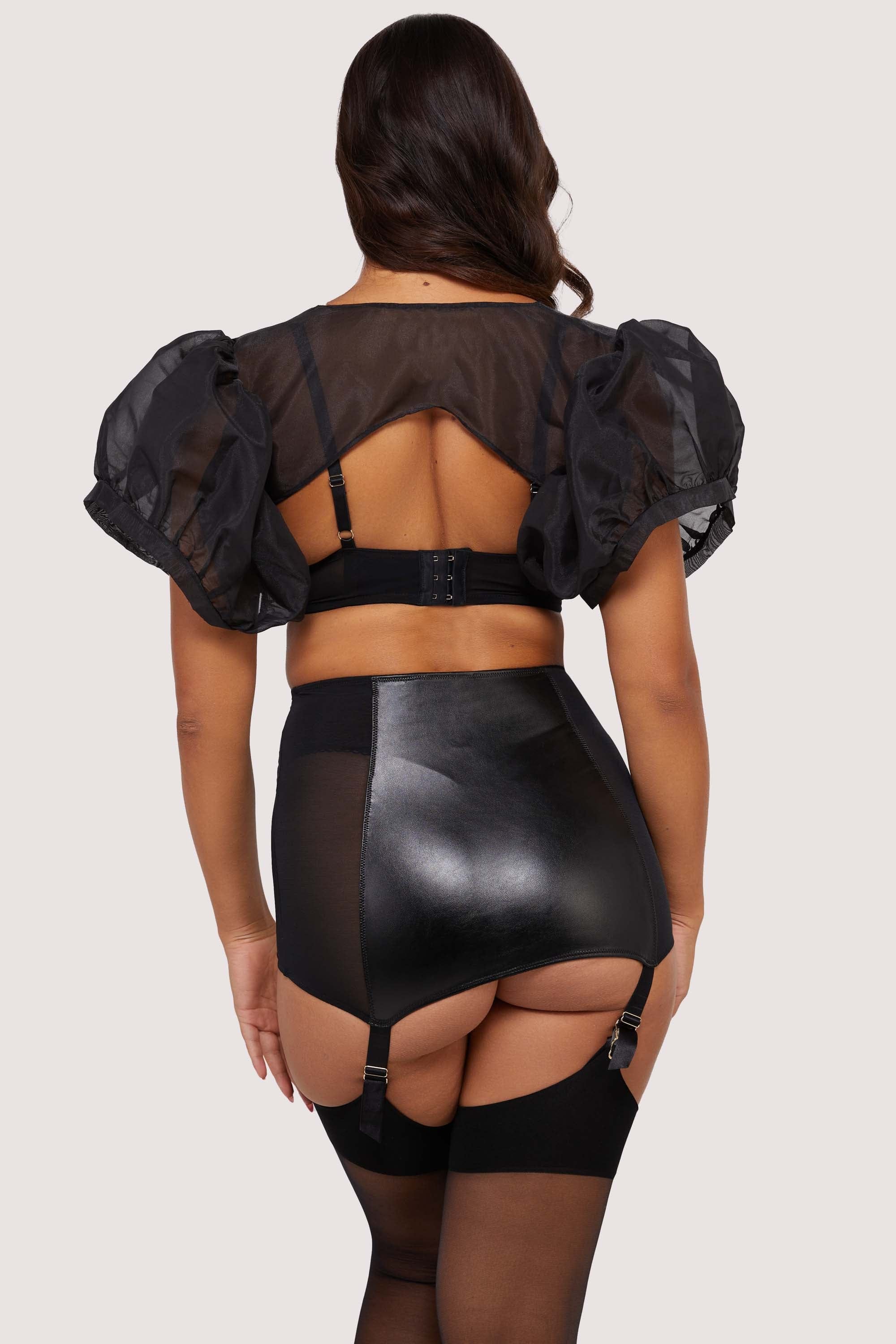 Iris Black Leatherette Padded Plunge Set - Image 10