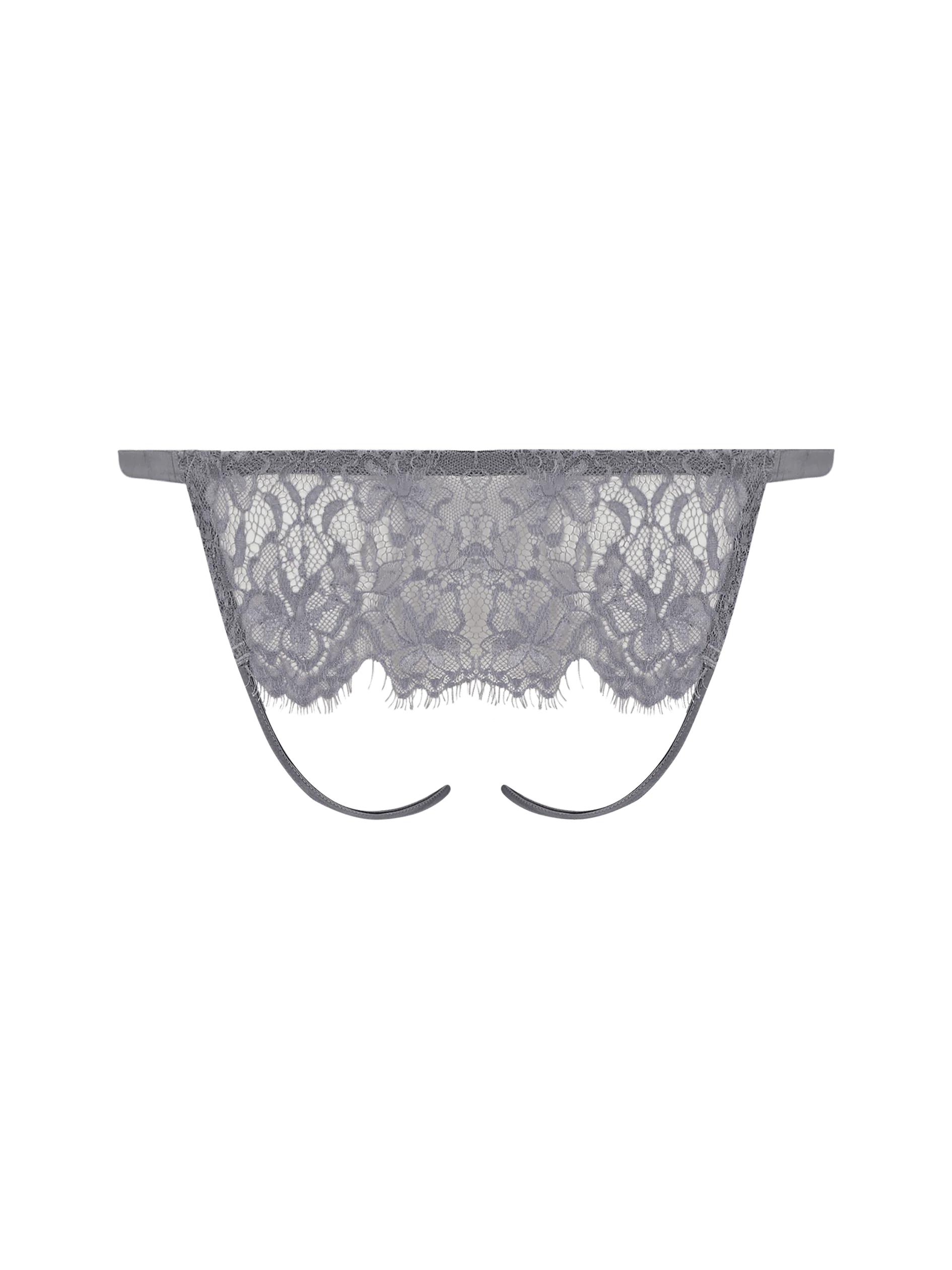 Isabella Grey Lace Open Back Brief - Image 2