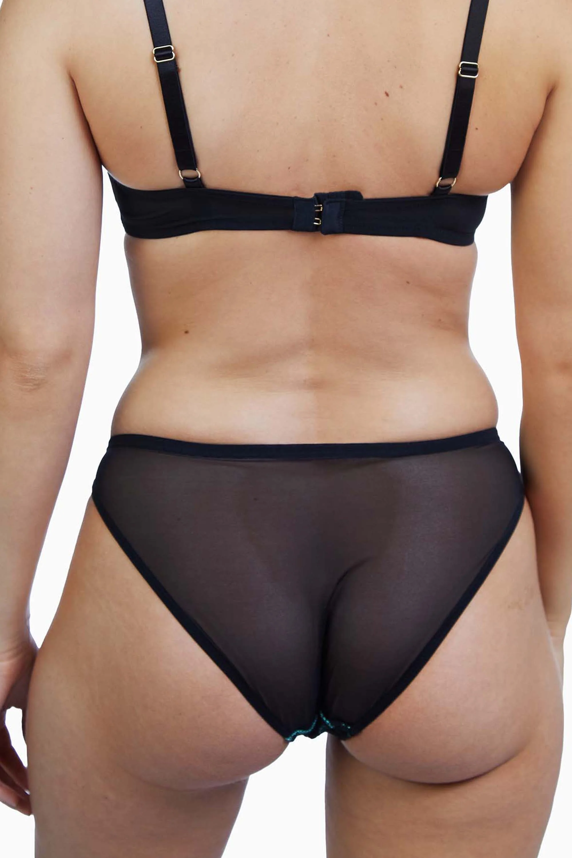 Jaquelina Mint Contrast Brazilian Brief - Image 2