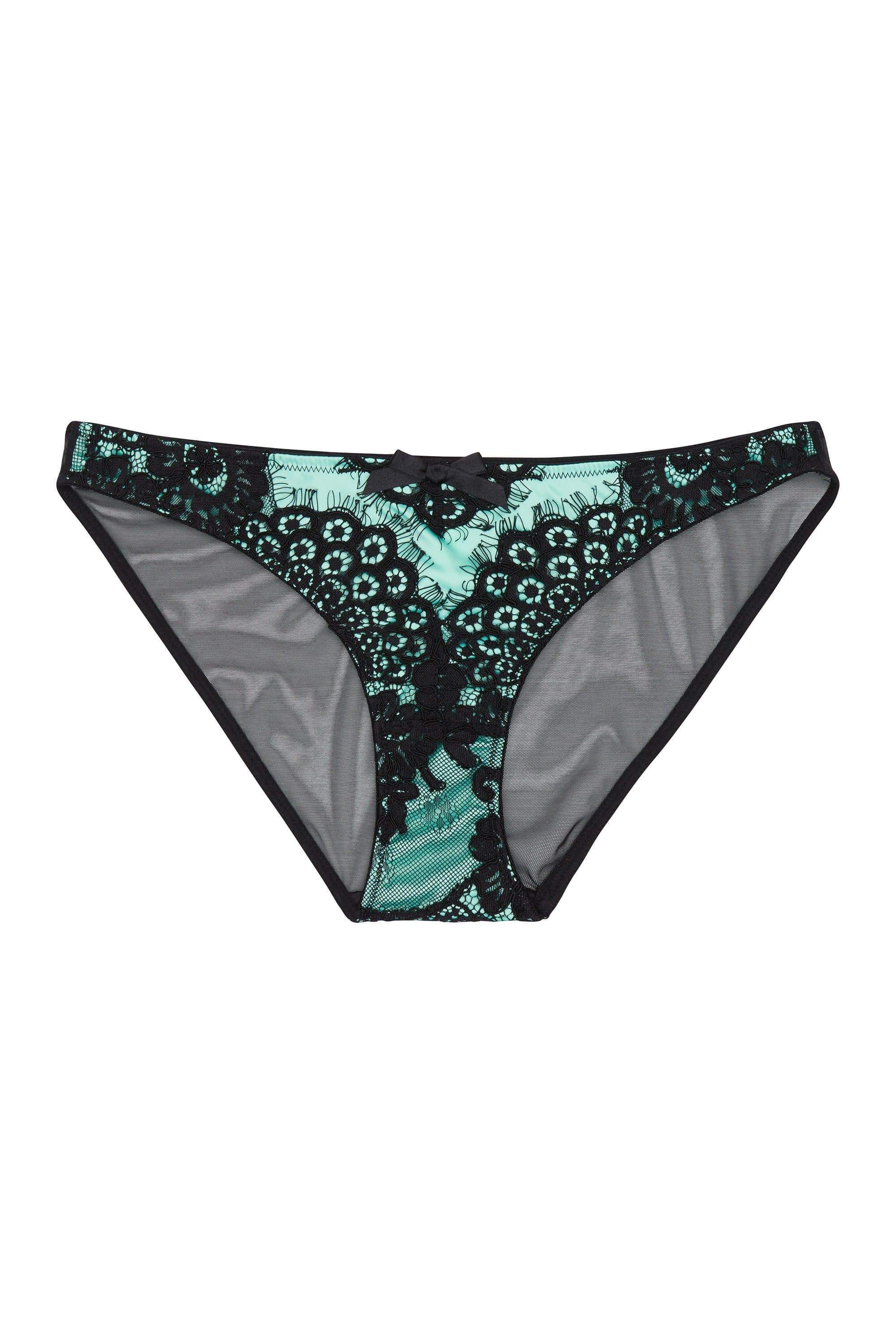 Jaquelina Mint Contrast Brazilian Brief - Image 4