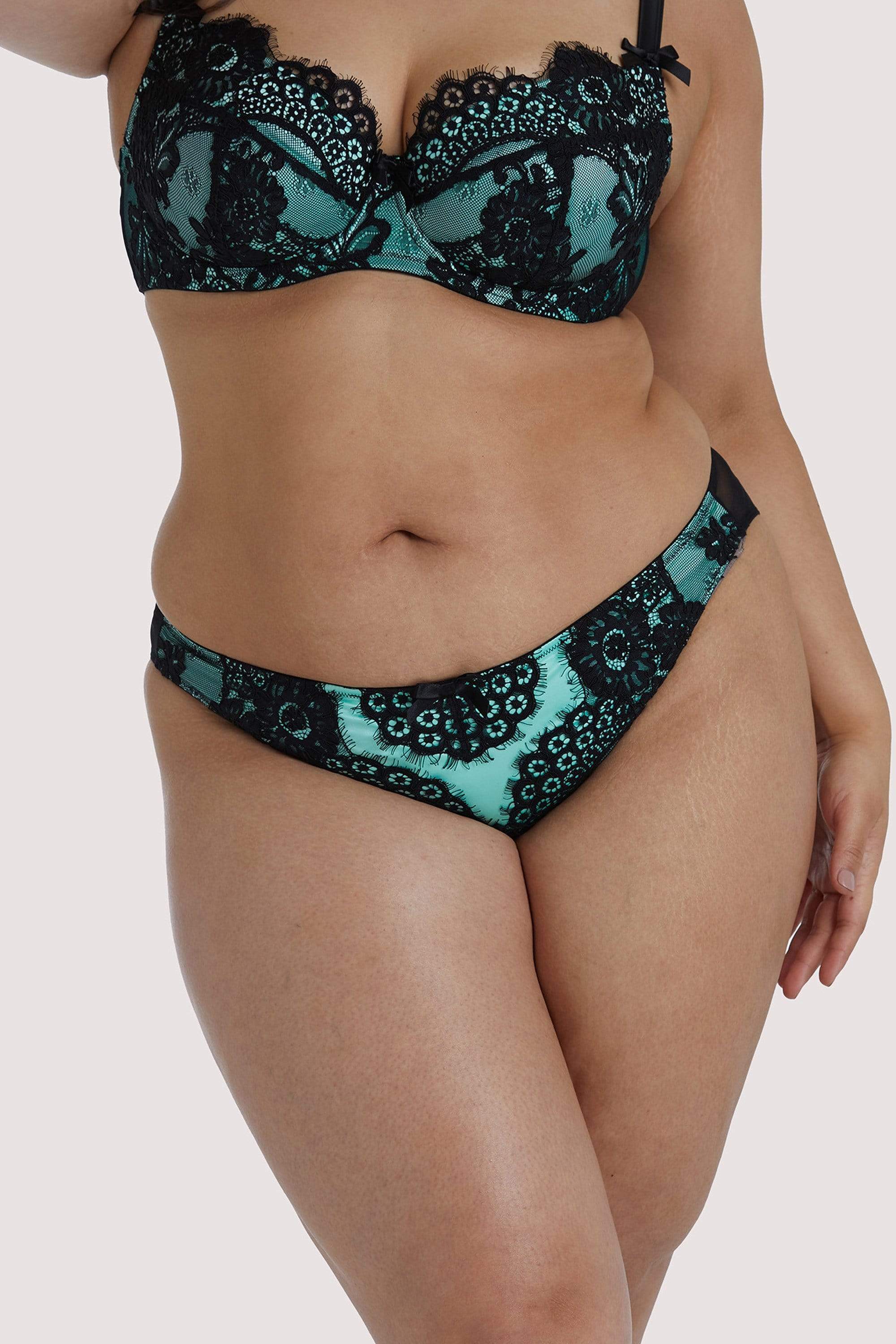 Jaquelina Mint Contrast Brazilian Brief - Image 6