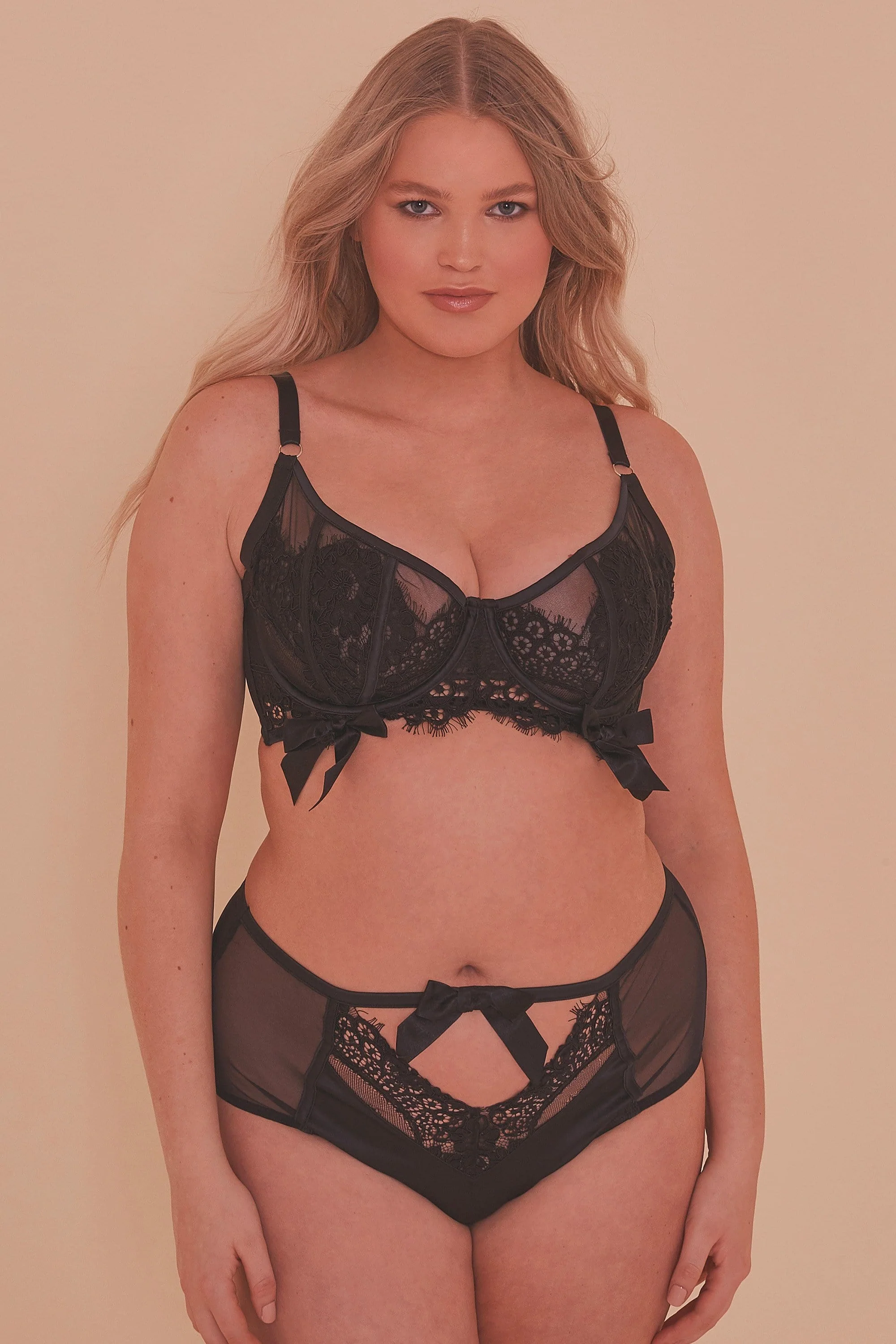 Josephine Corded lace longline Full Bust bra DD - H - Image 3