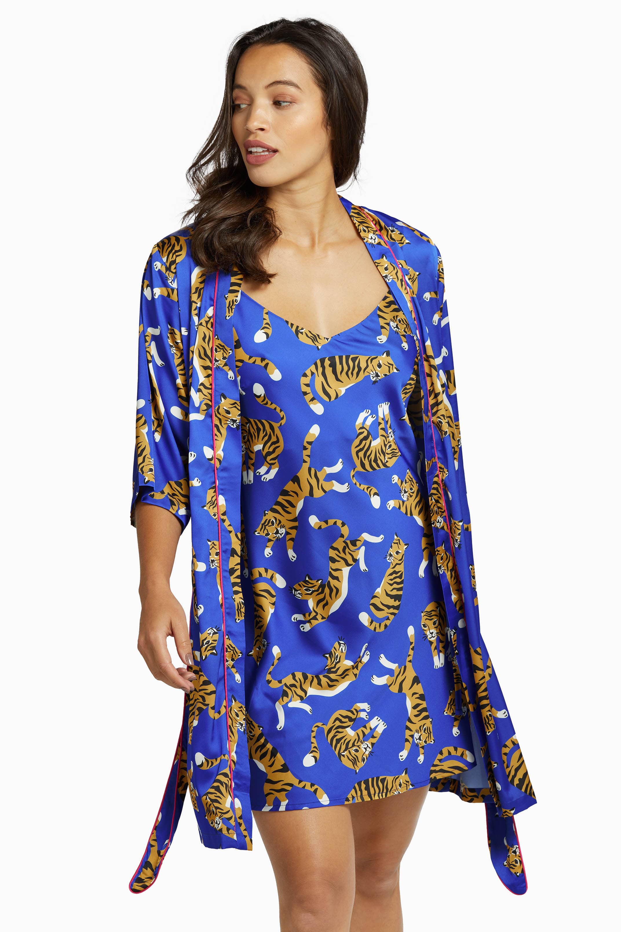 Blue Tiger Short Robe - Image 5