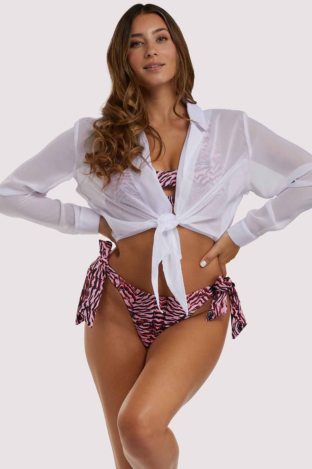 Tie Front Beach Shirt - Image 2