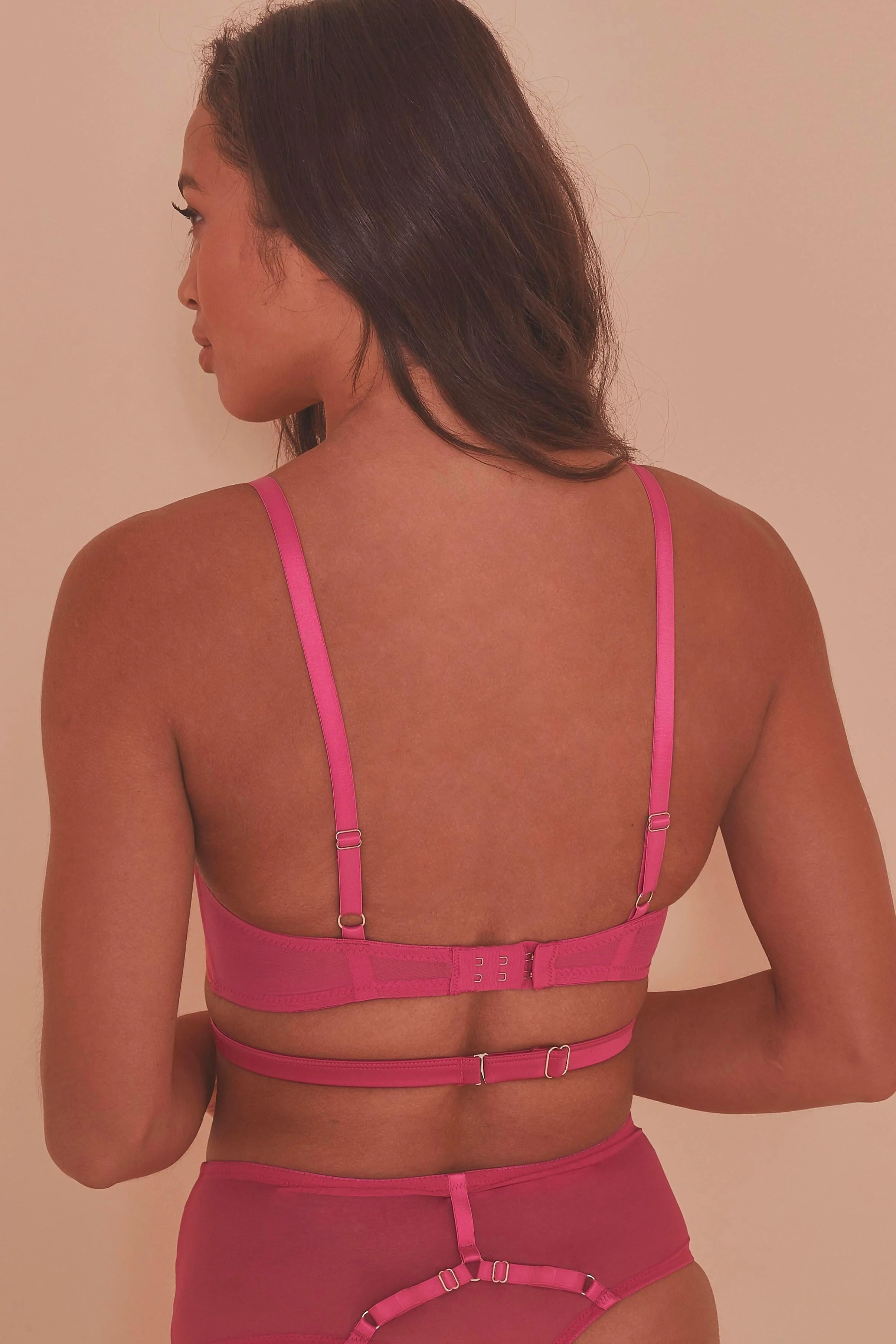 Madeleine Bondage Bra Core Hot Pink - Image 4