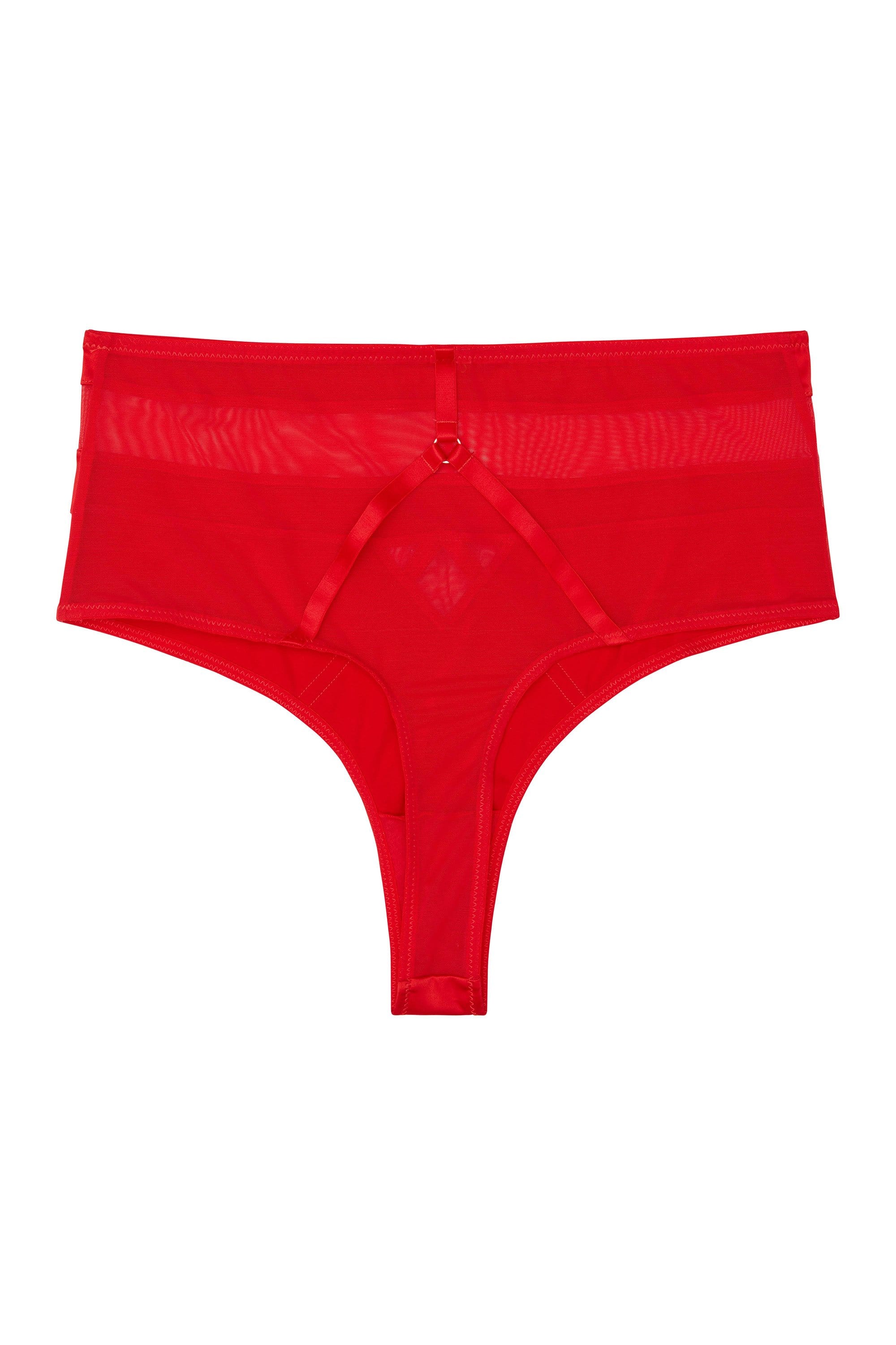 Playful Promises Madeleine Red Bondage Brief - Image 3