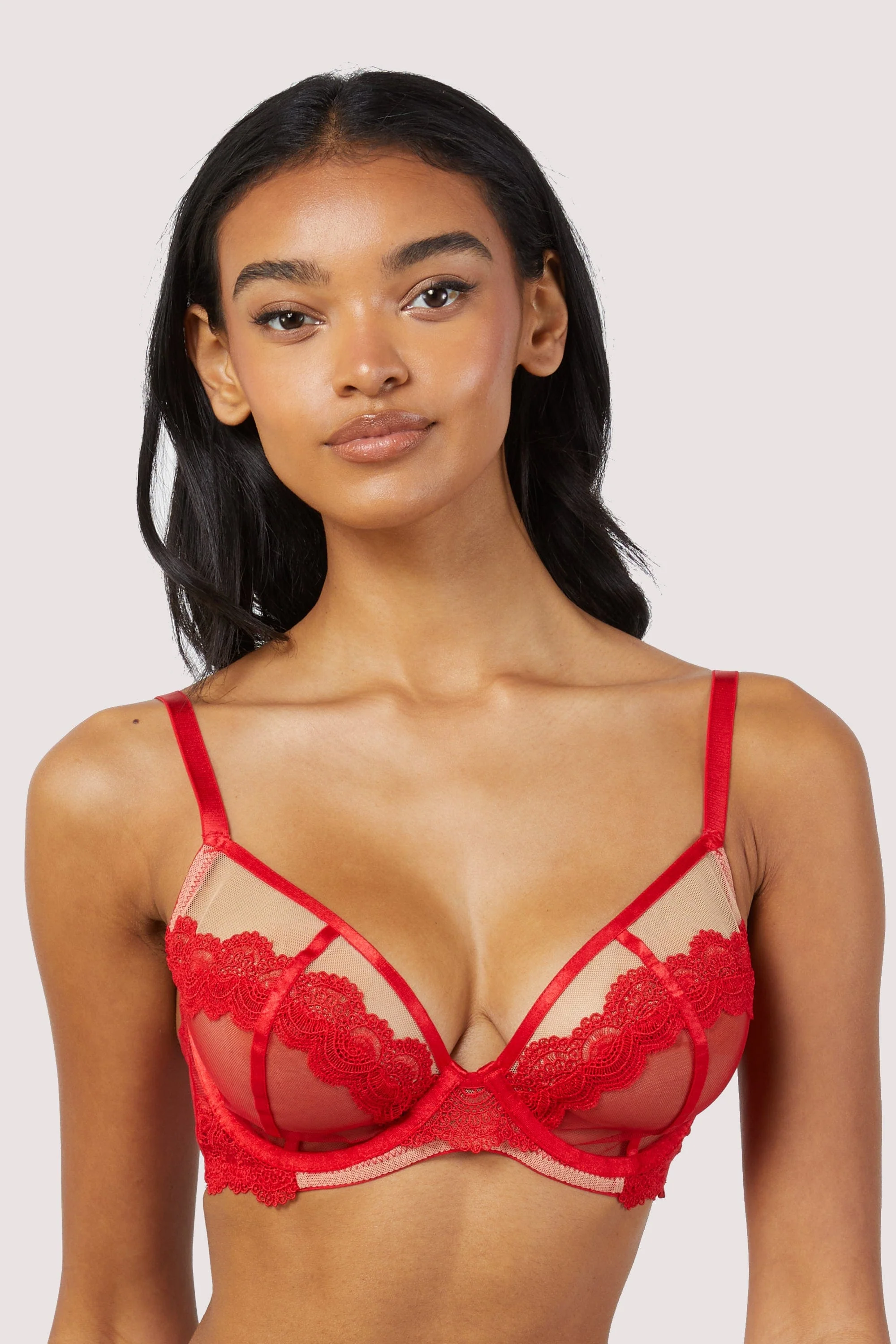 Maisie Red Balconette Bra - Image 5