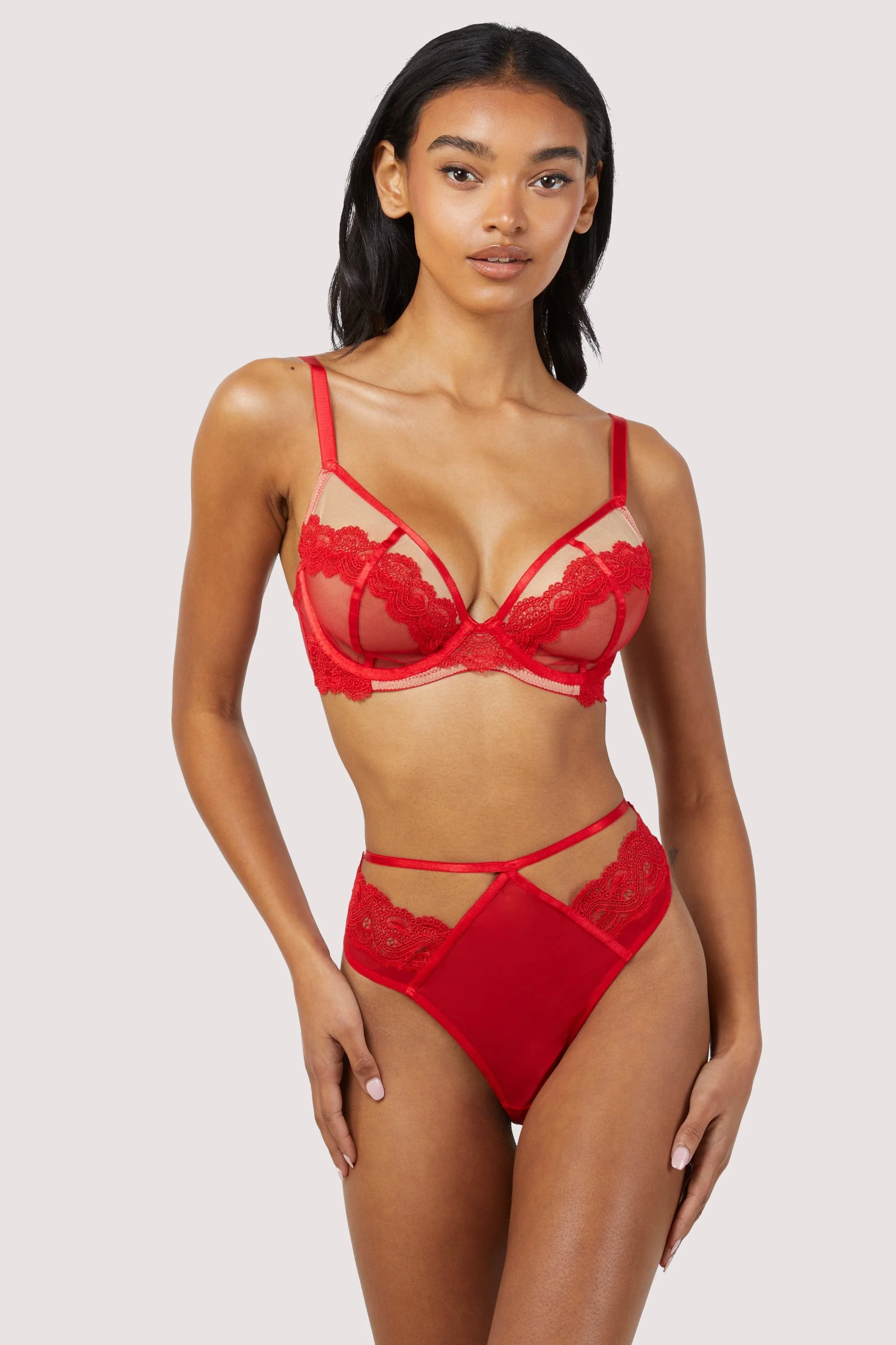 Maisie Red Balconette Bra - Image 7