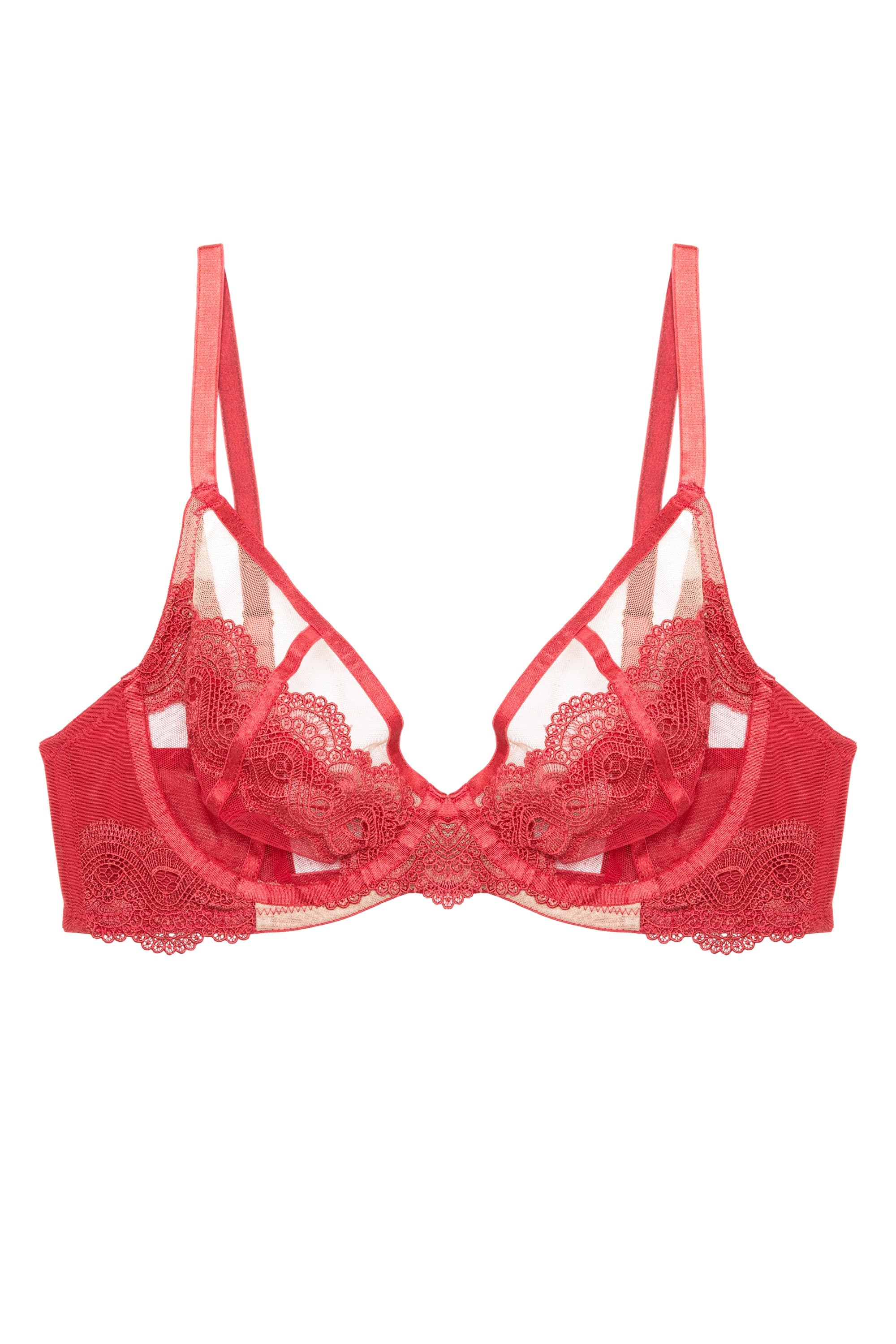 Maisie Red Balconette Bra - Image 8