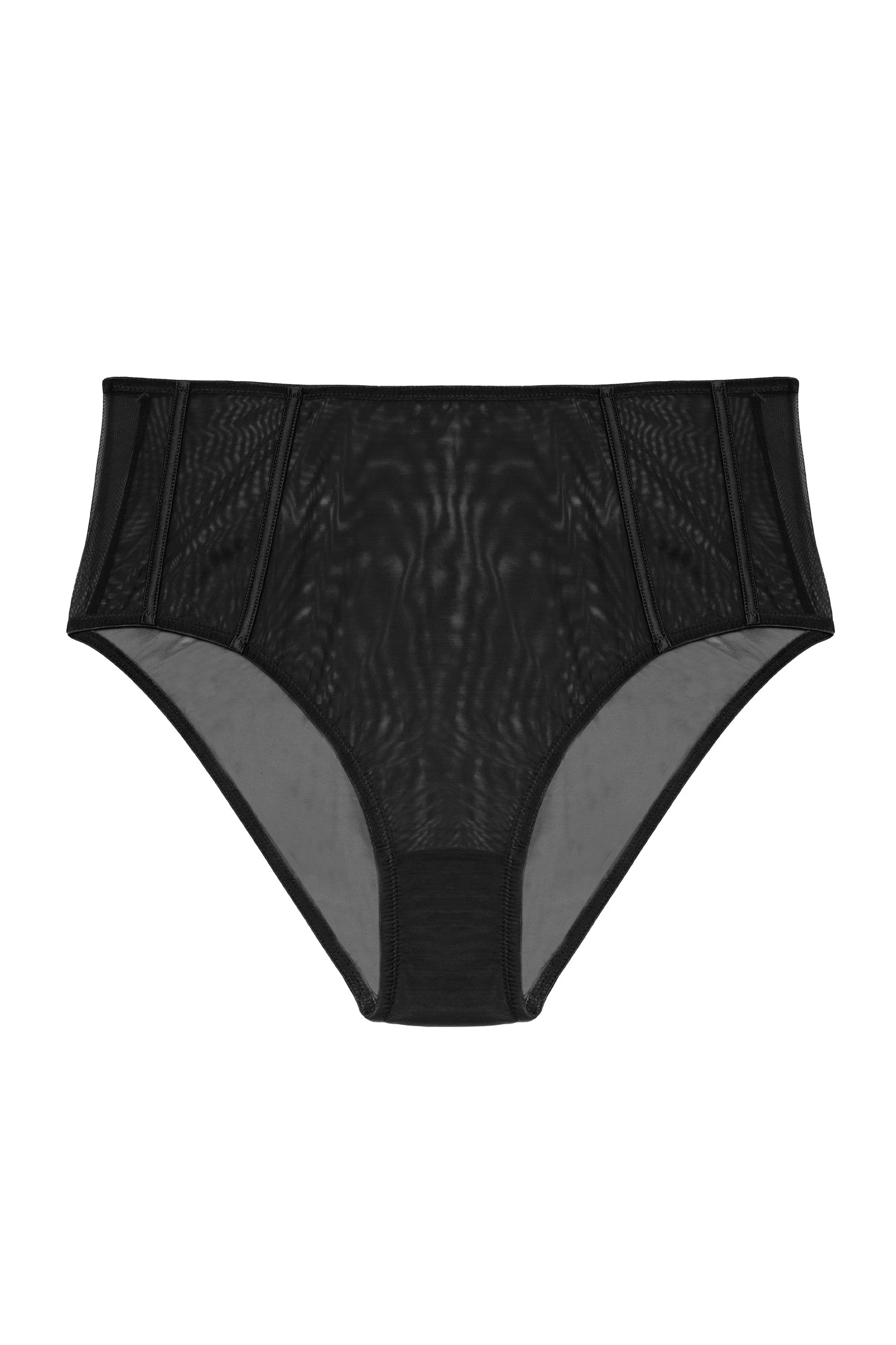 Maria Black Mesh High Waisted Brief - Image 3