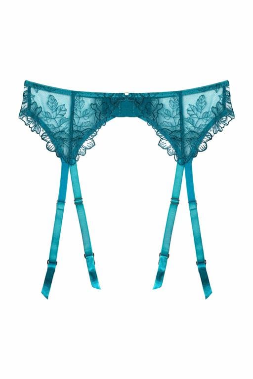 Marsha Teal Embroidery And Rings Suspender - Image 5