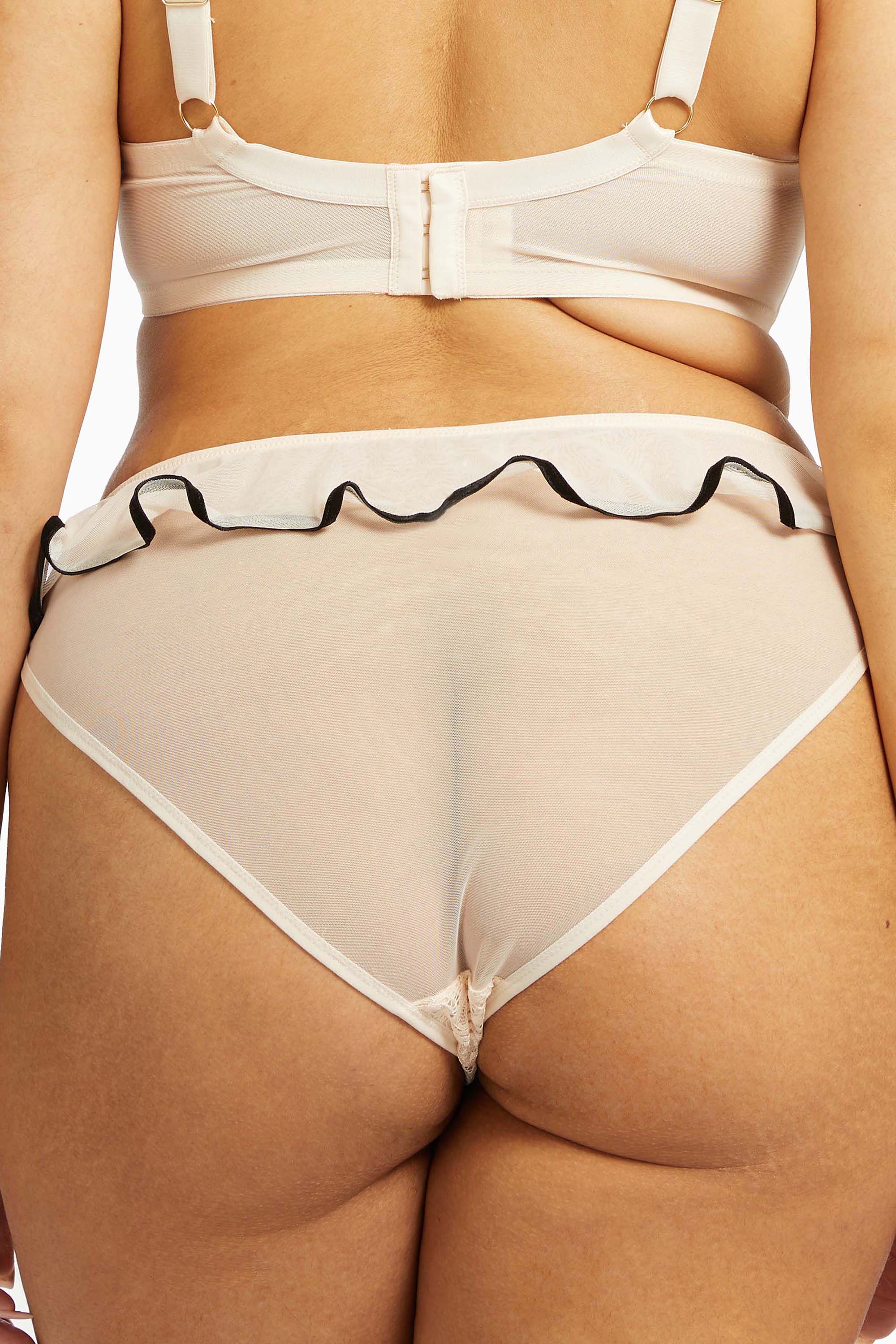 Monica Ribbon Slot Brief Peach Core - Image 7