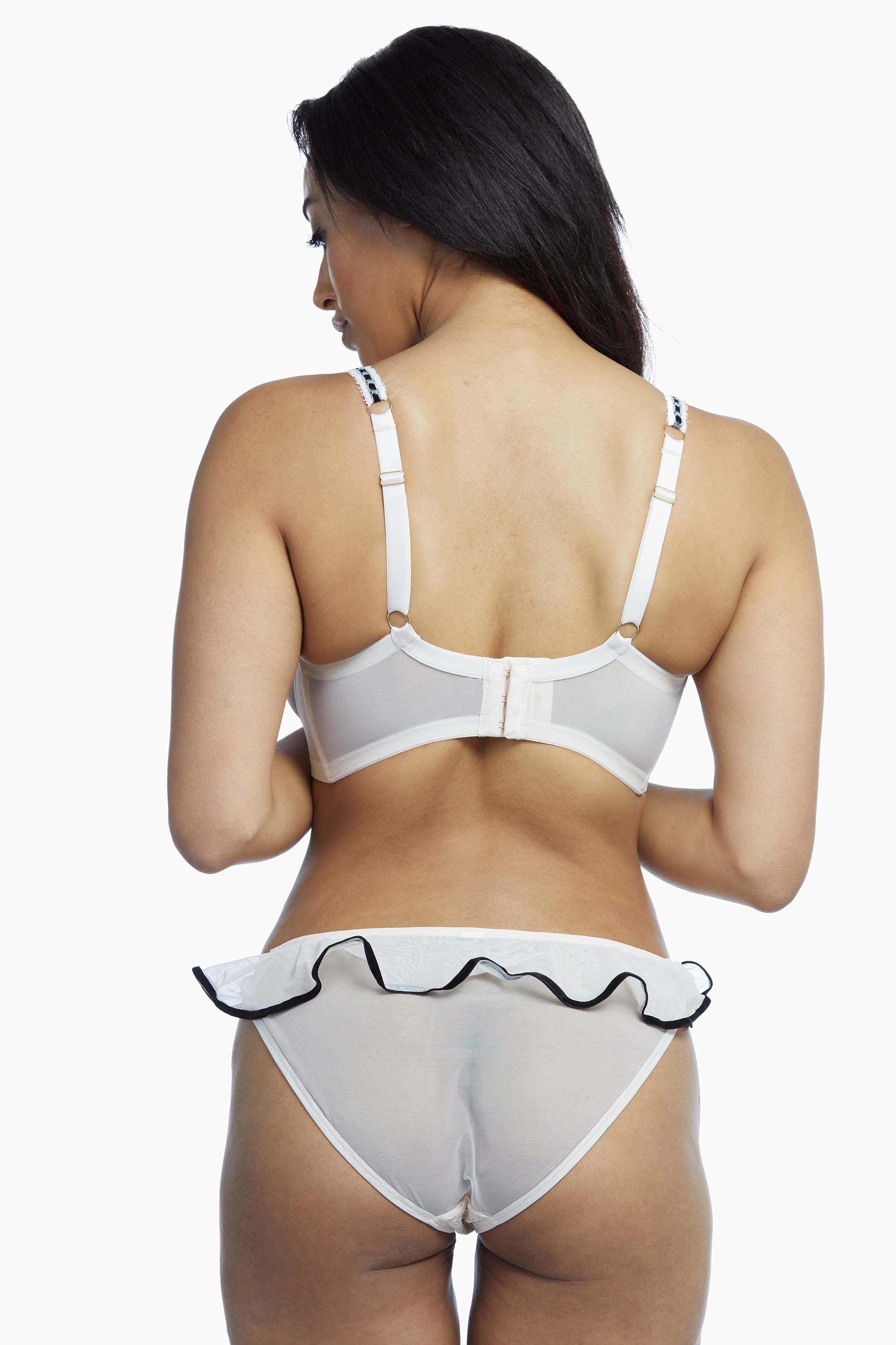 Monica Ribbon Slot Lace Bra Peach - Image 8