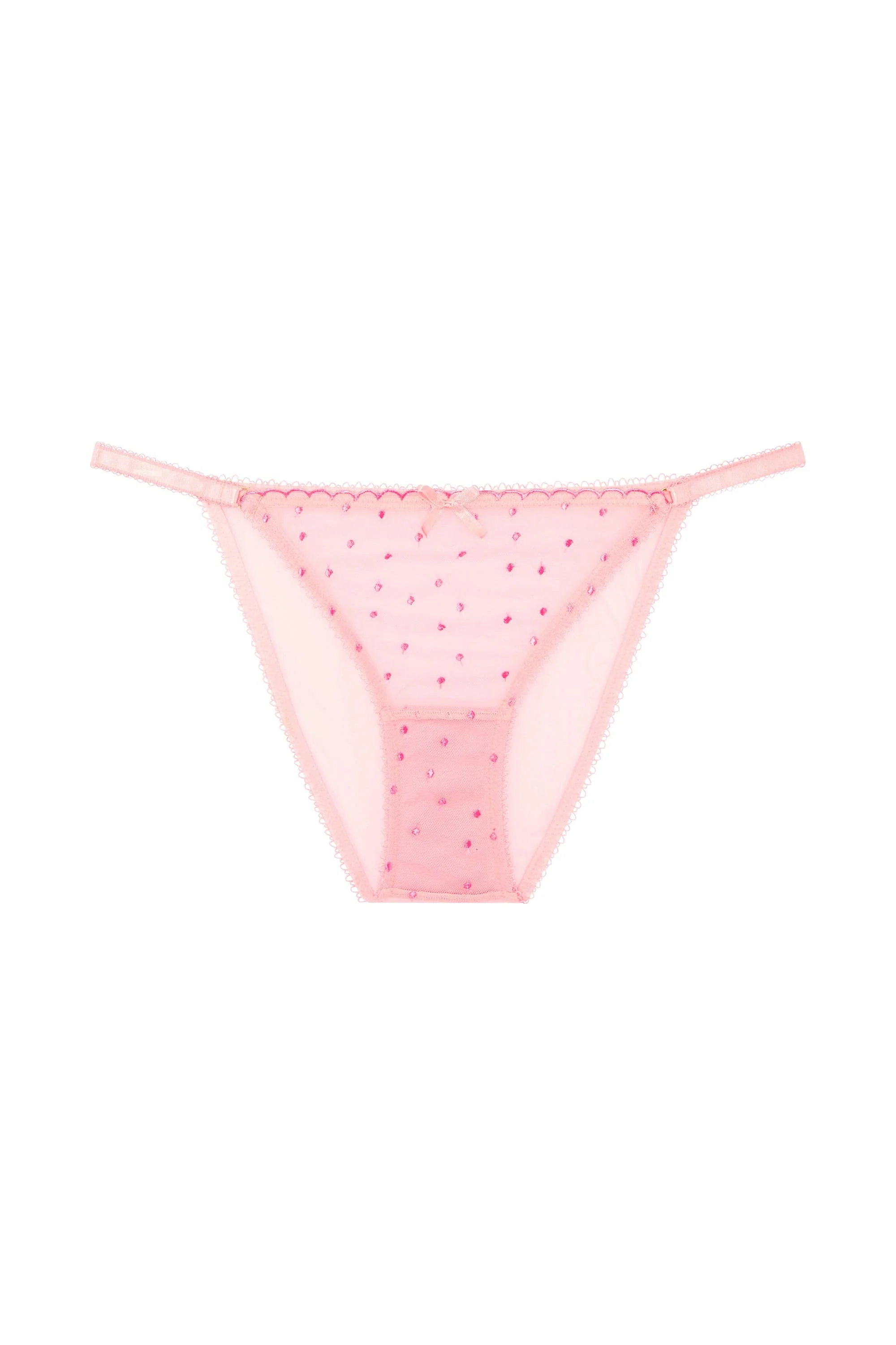 Nico Dotty Pink Sheer Mesh Brief - Image 5