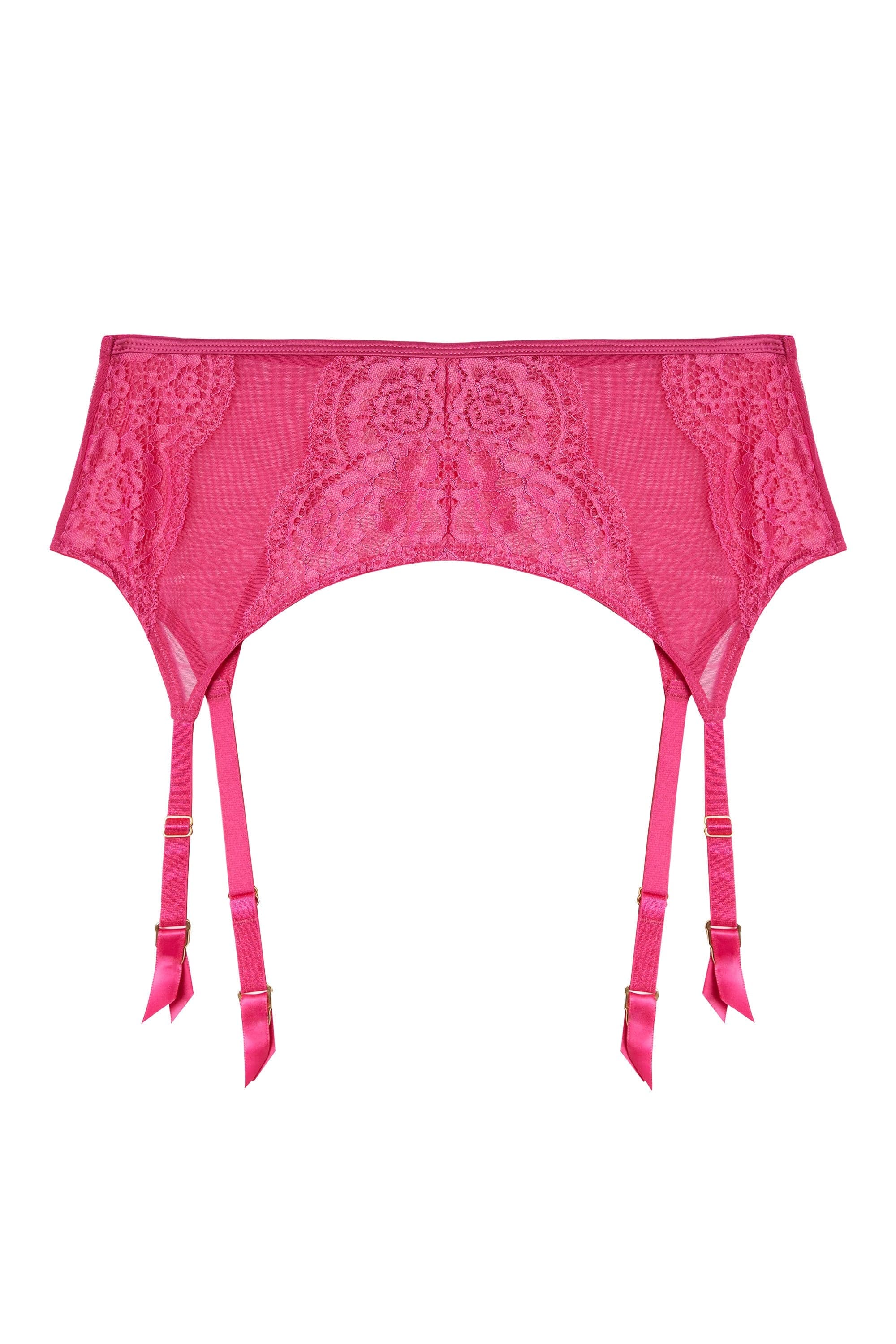 Ophelia Pink Cut Out Lace Suspender - Image 8