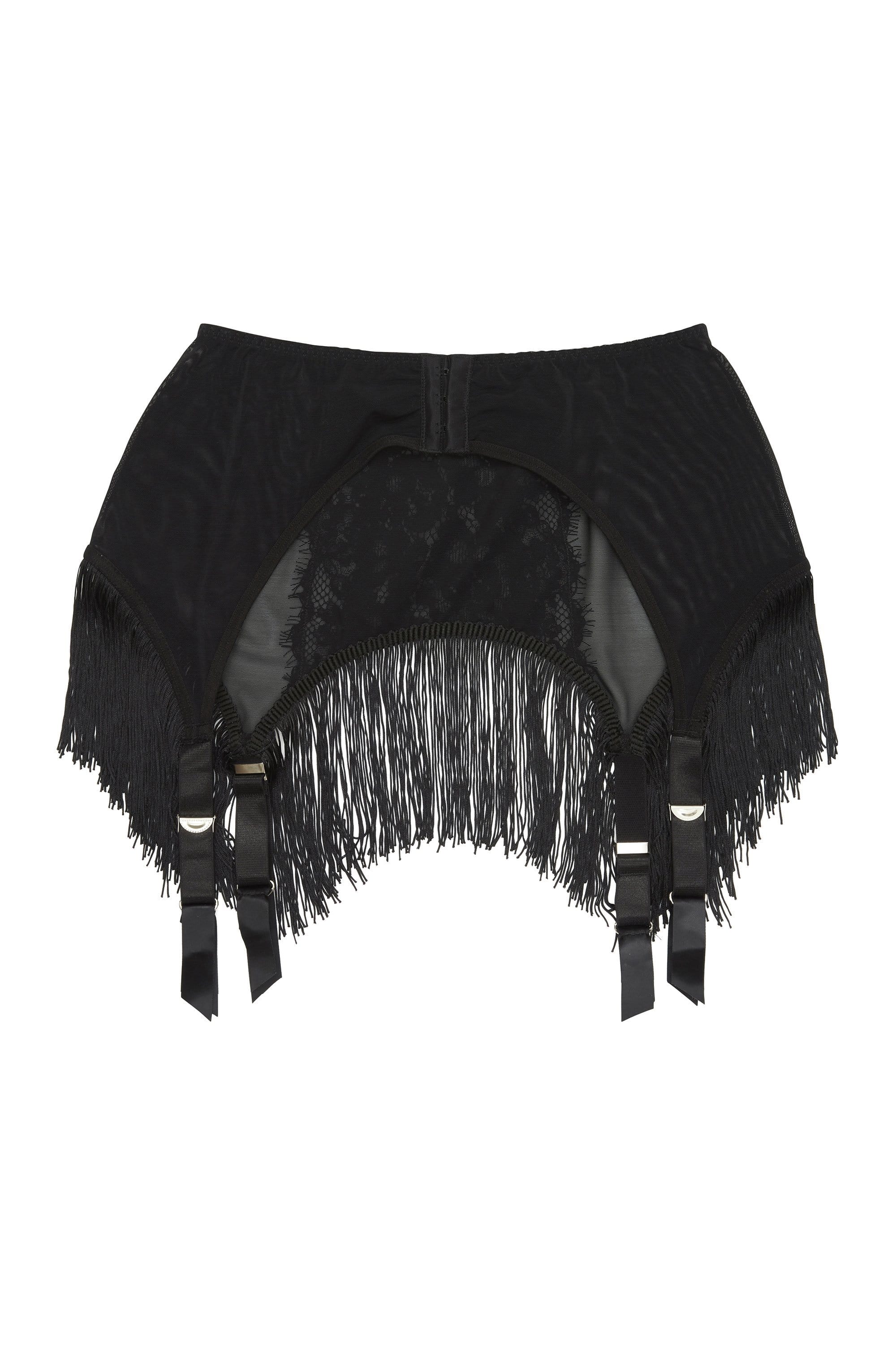 Peek & Beau Elvira Lace fringed suspender belt - Image 3