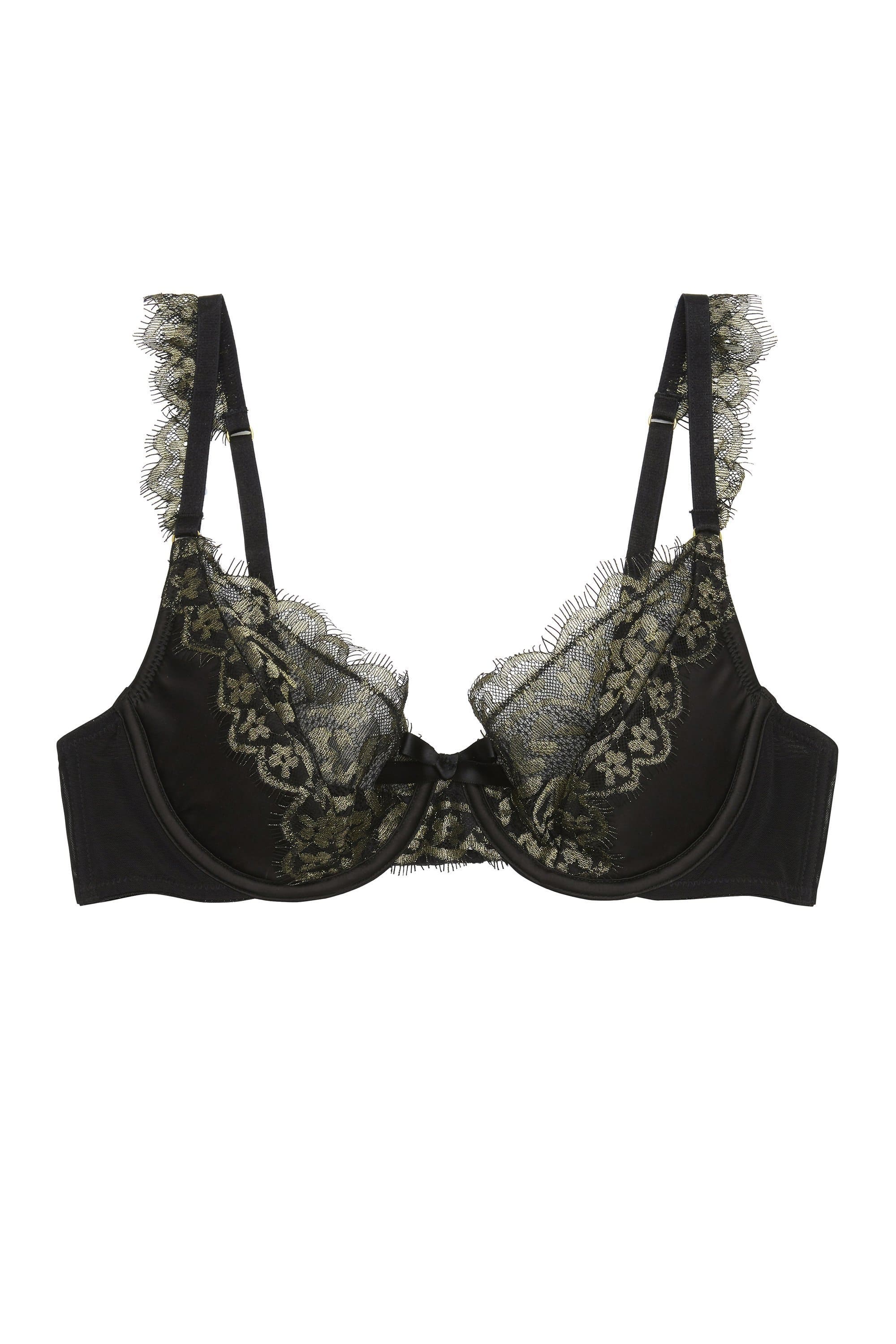Empress Gold lace plunge bra A - E - Image 2