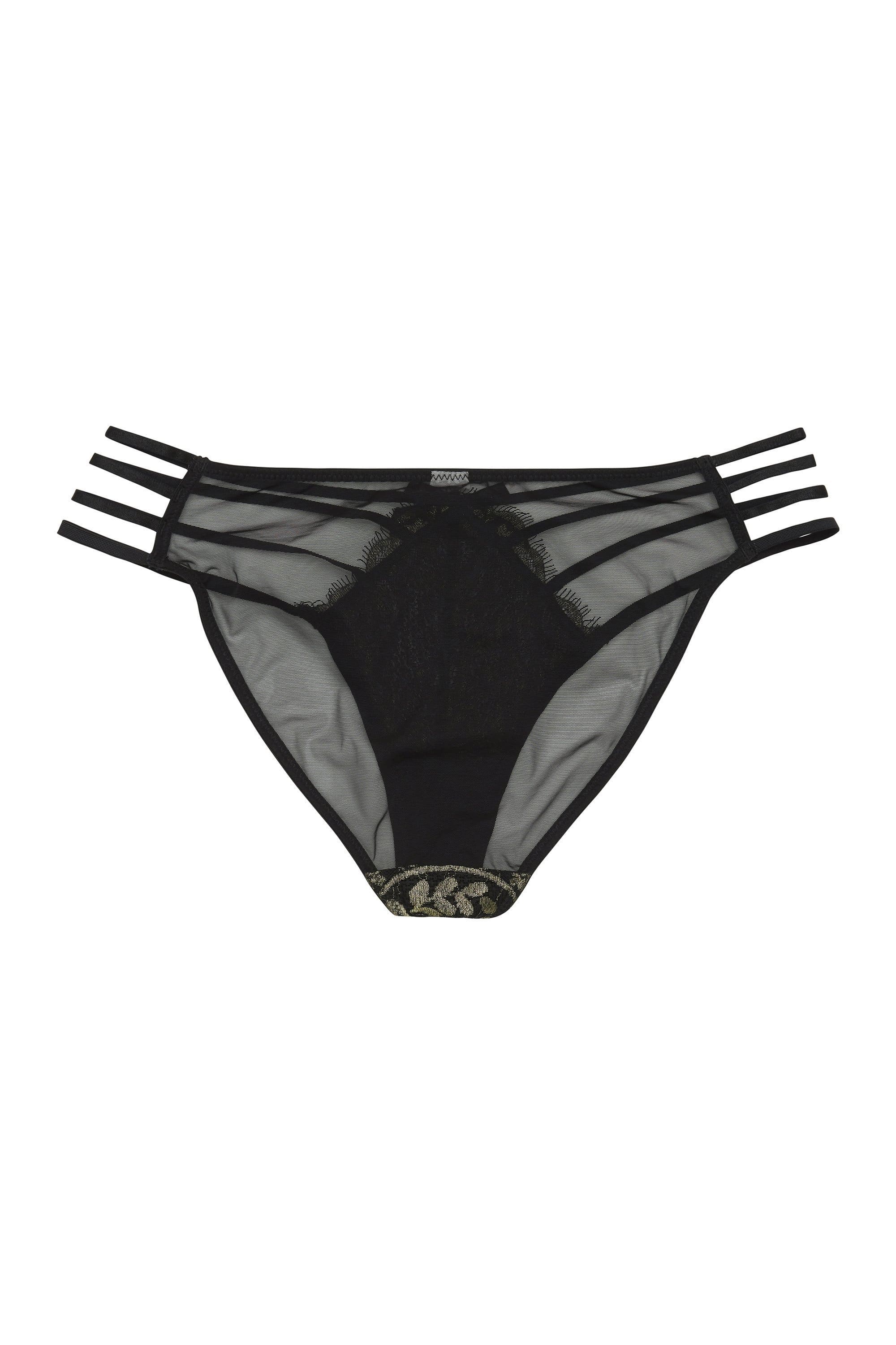 Peek & Beau Empress Gold lace strappy brief - Image 2