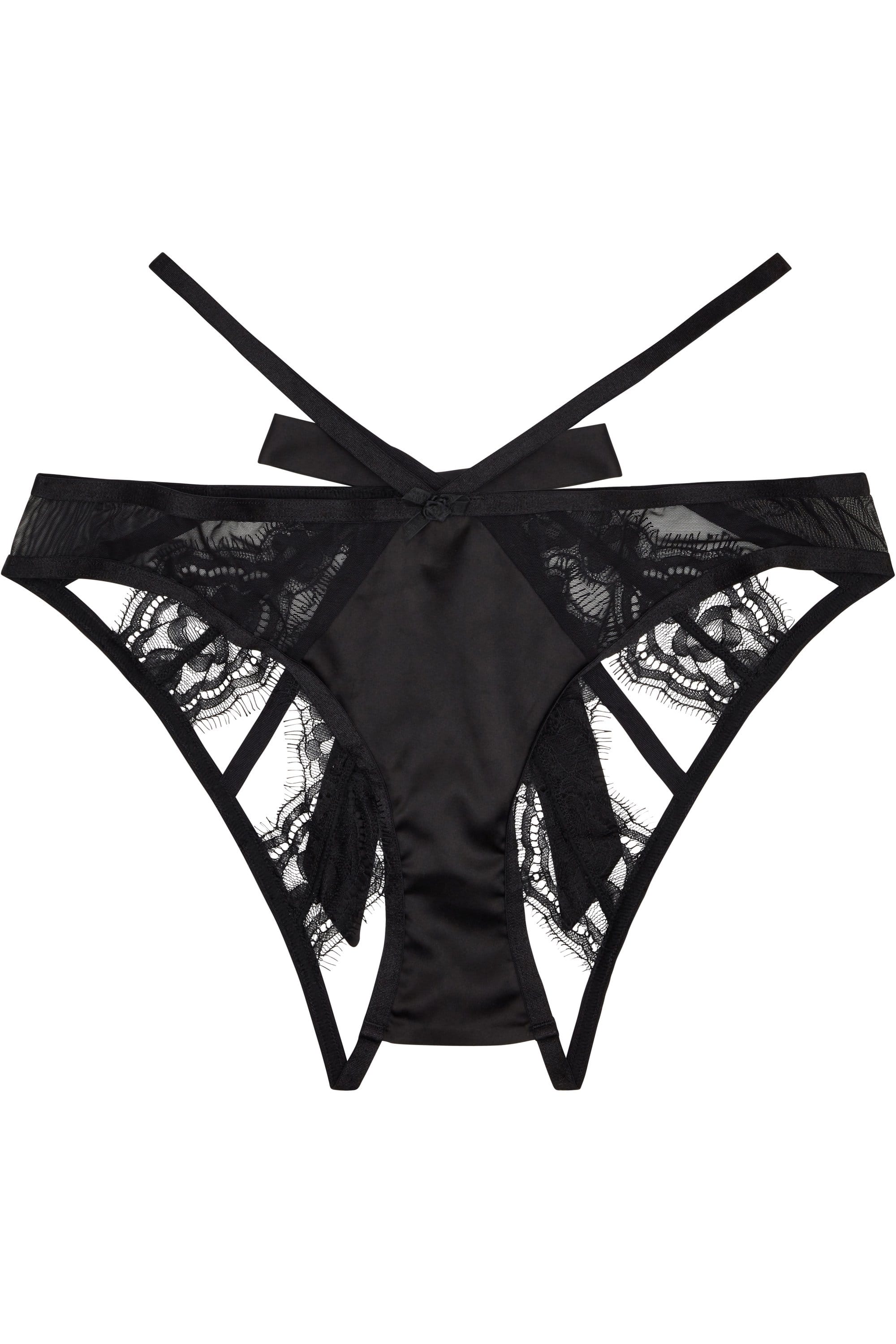 Peek & Beau Minnie Eyelash Lace Cheeky Brief Black - Image 3