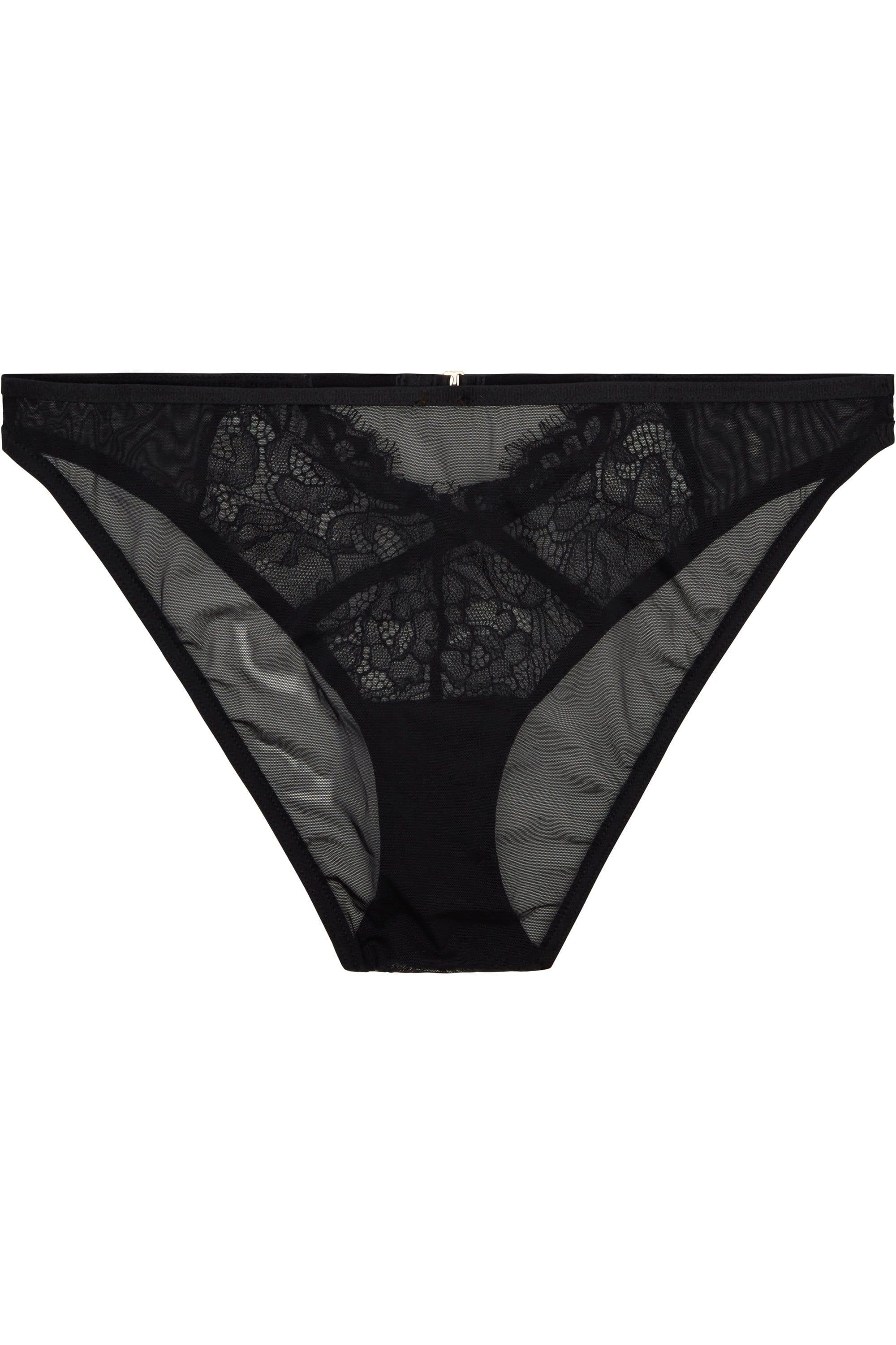 Peek & Beau Polly Black lace brief - Image 2