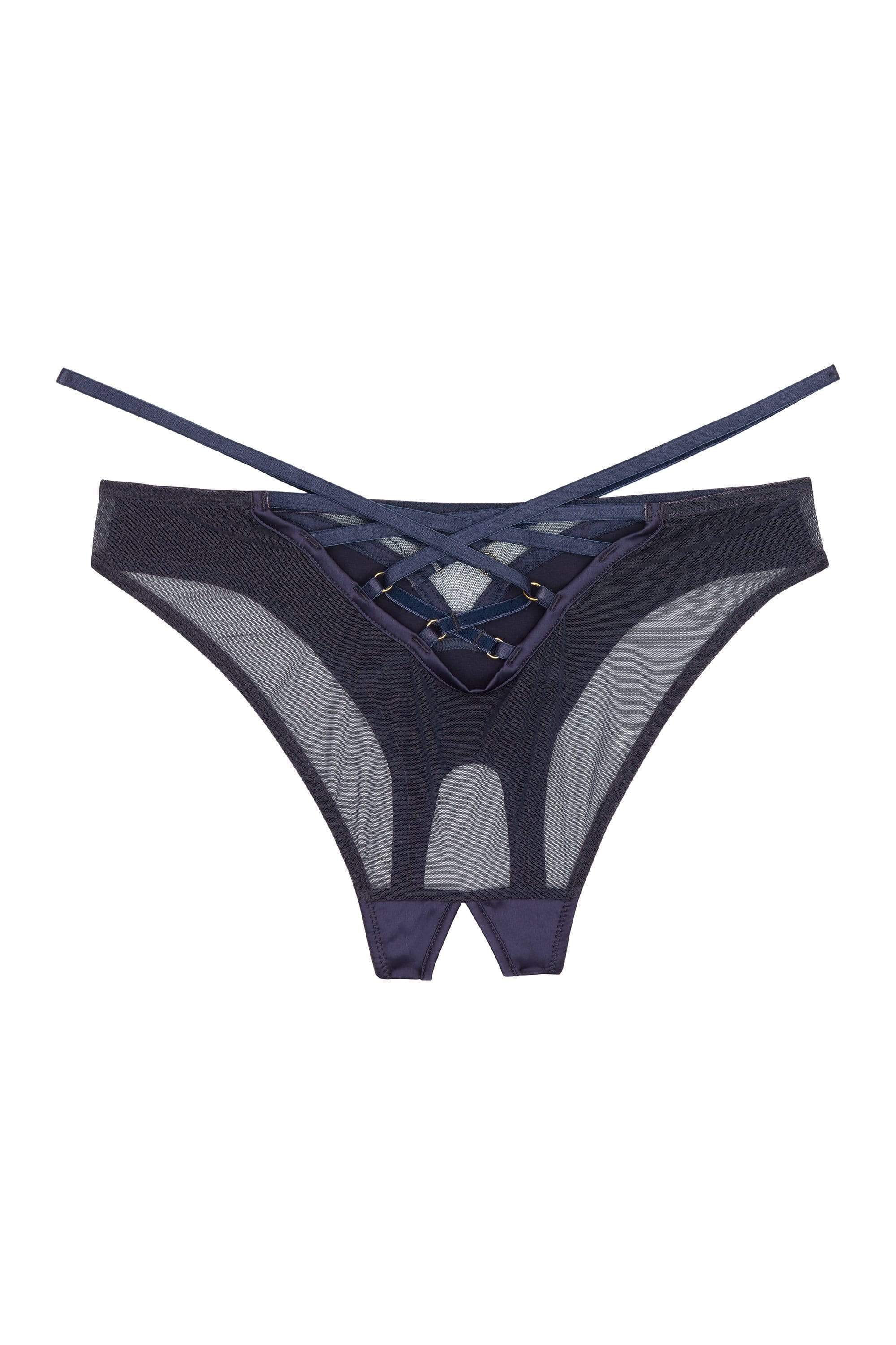 Philly Navy Tulip Ouvert Brazilian Briefs - Image 2
