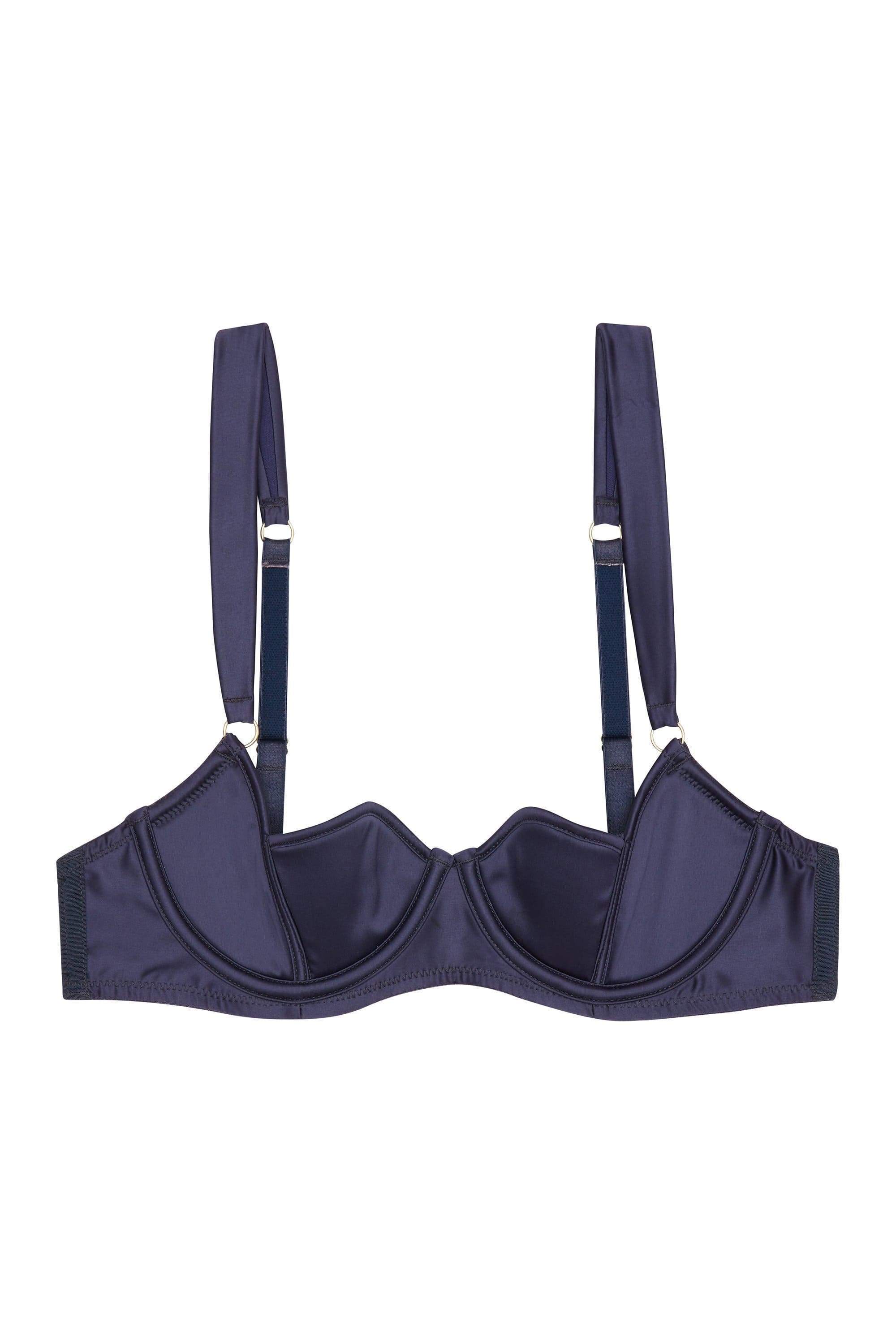 Philly Navy Tulip Satin Bra - Image 7