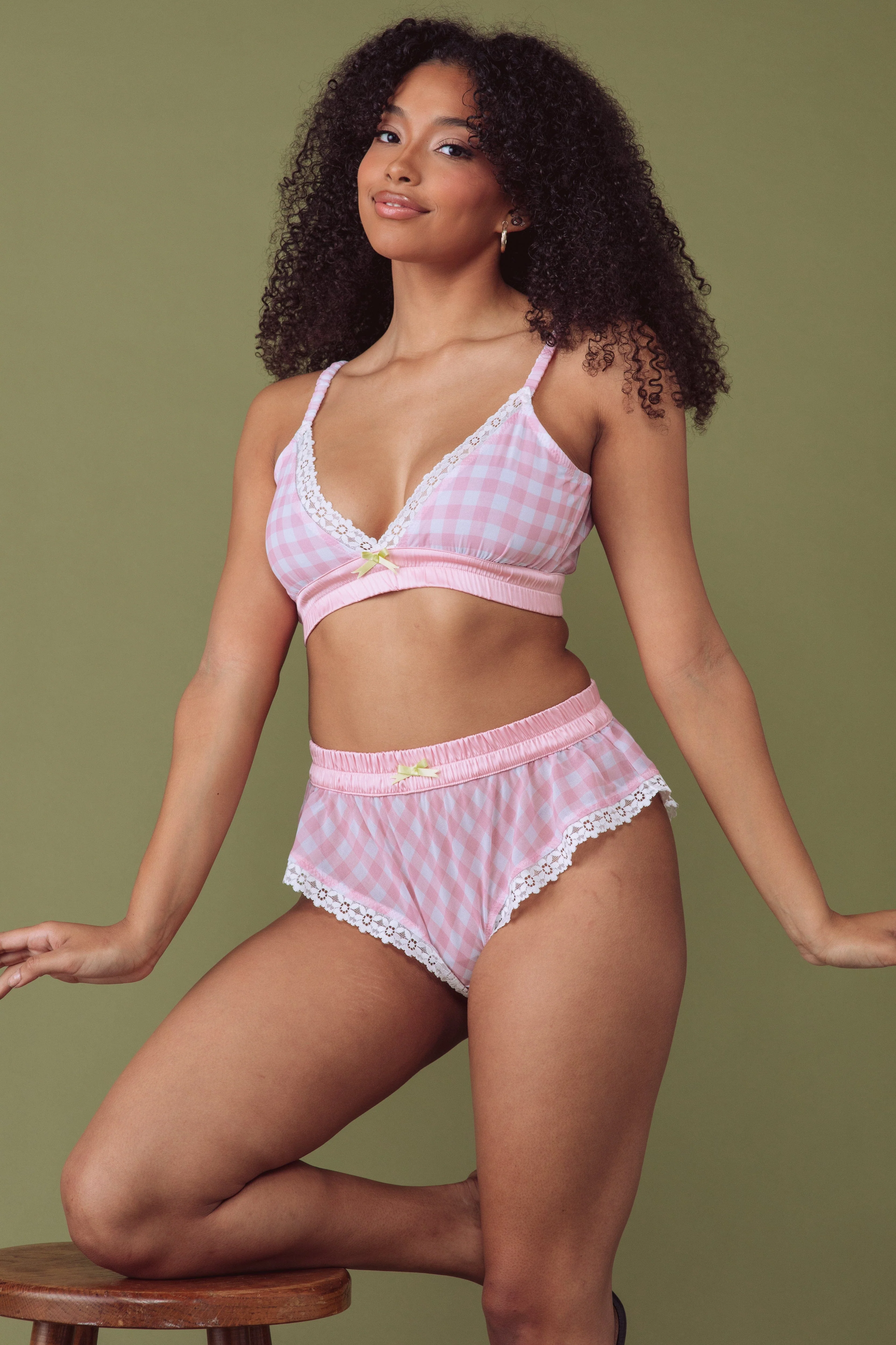 Pink Gingham Shorts - Image 2