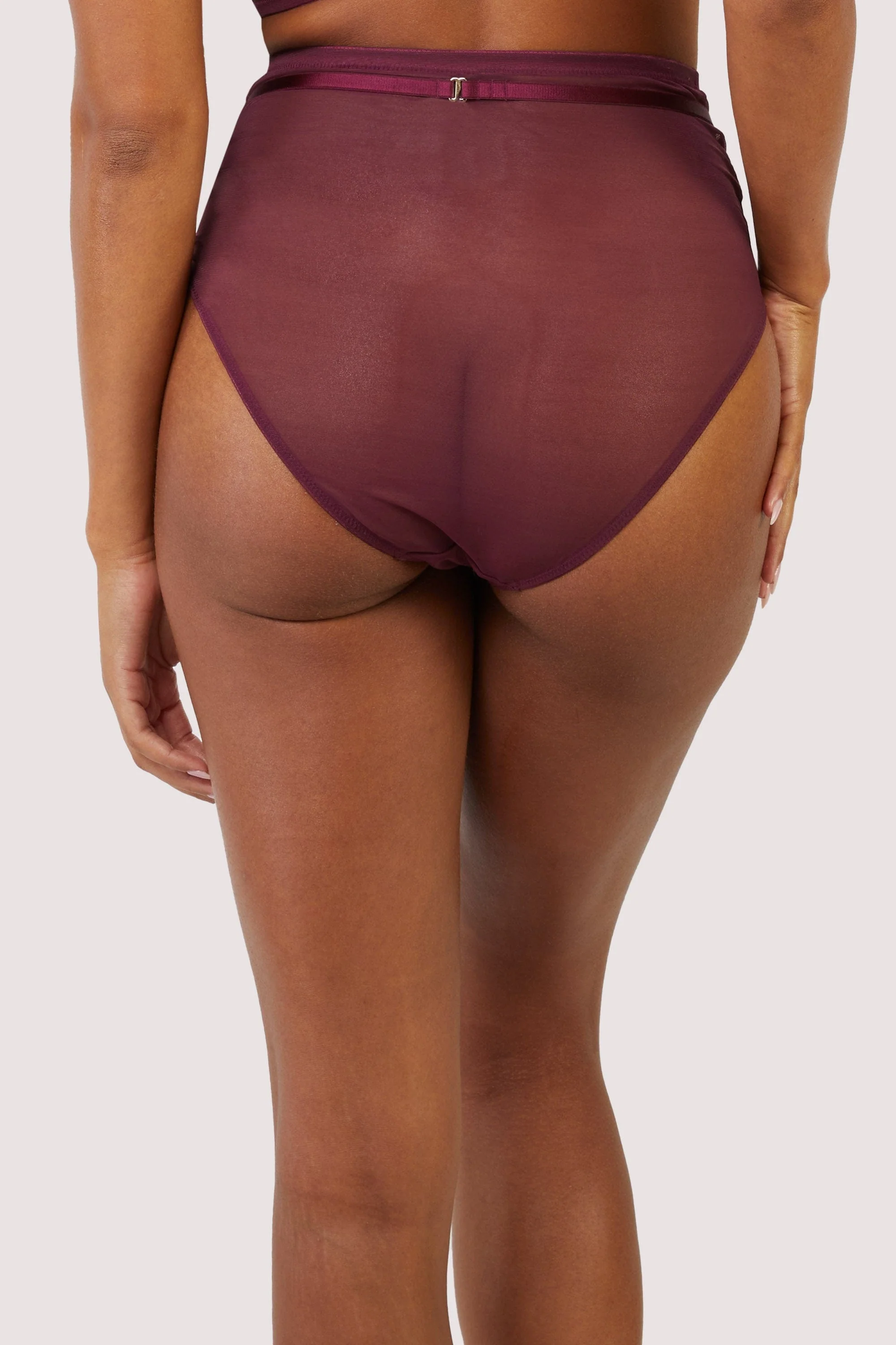 Eddie Wine Crossover High Waist Brief - Image 3