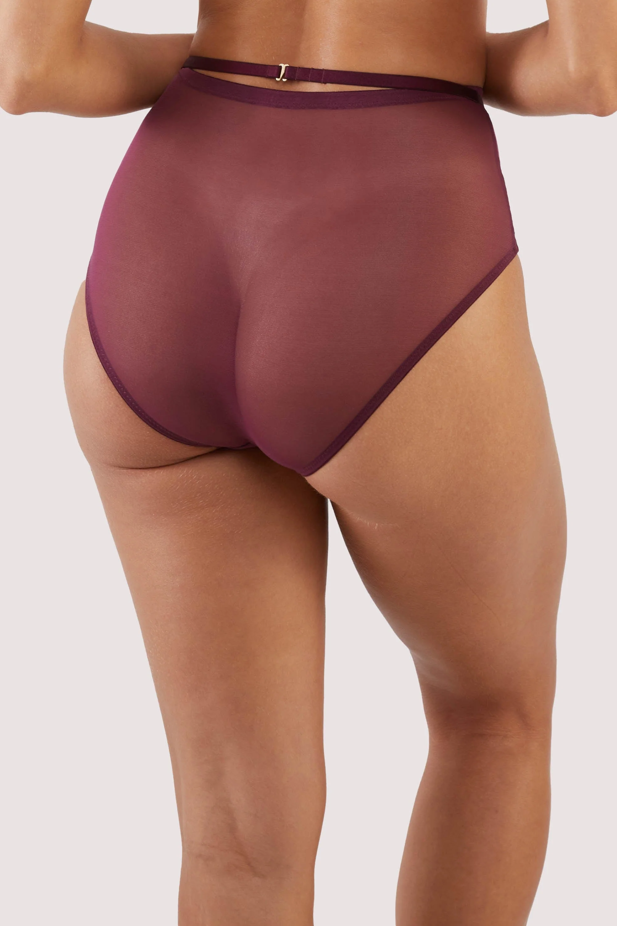 Eddie Wine Crossover High Waist Brief - Image 6