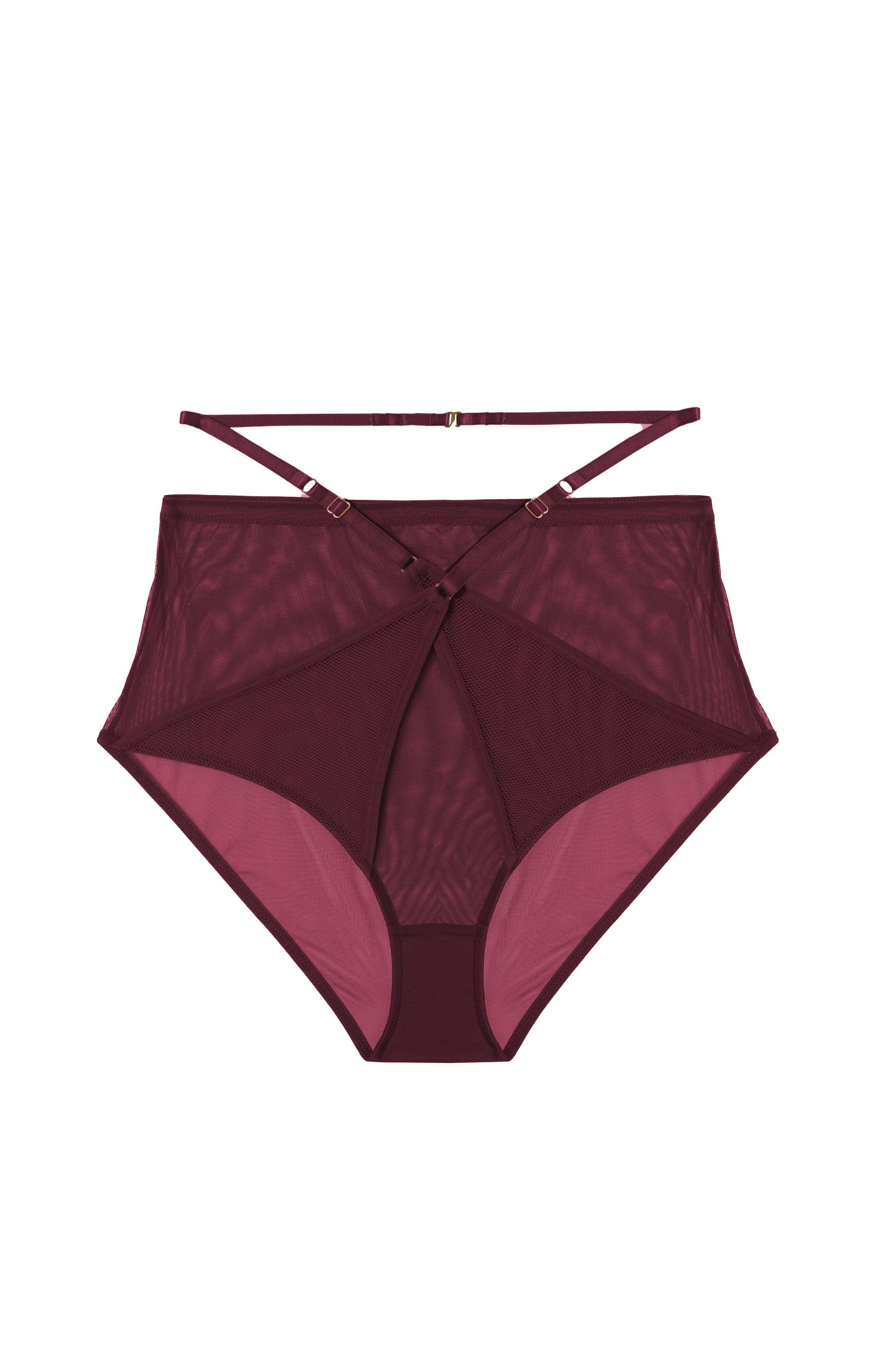 Eddie Wine Crossover High Waist Brief - Image 9