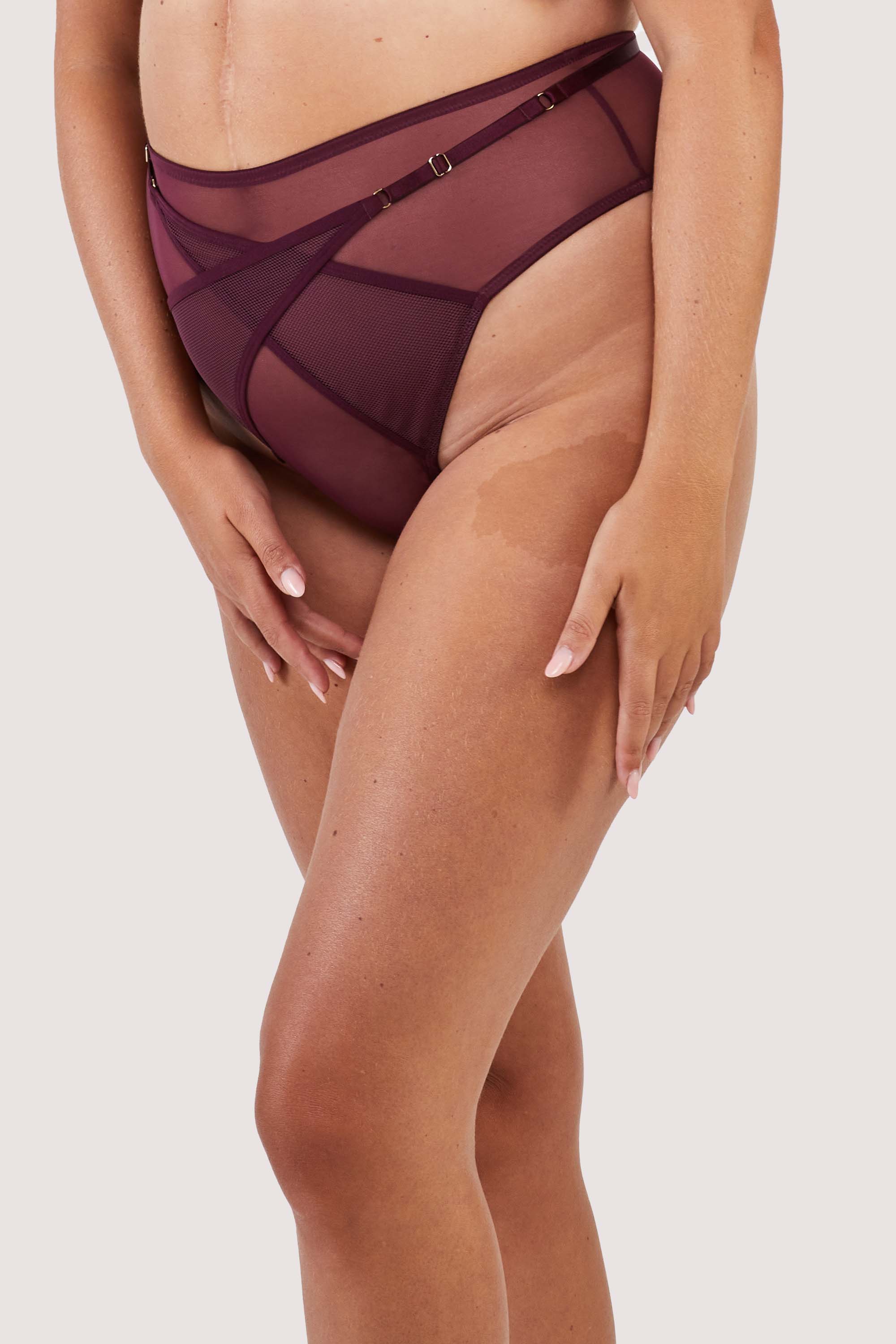 Eddie Wine Crossover Thong - Image 5