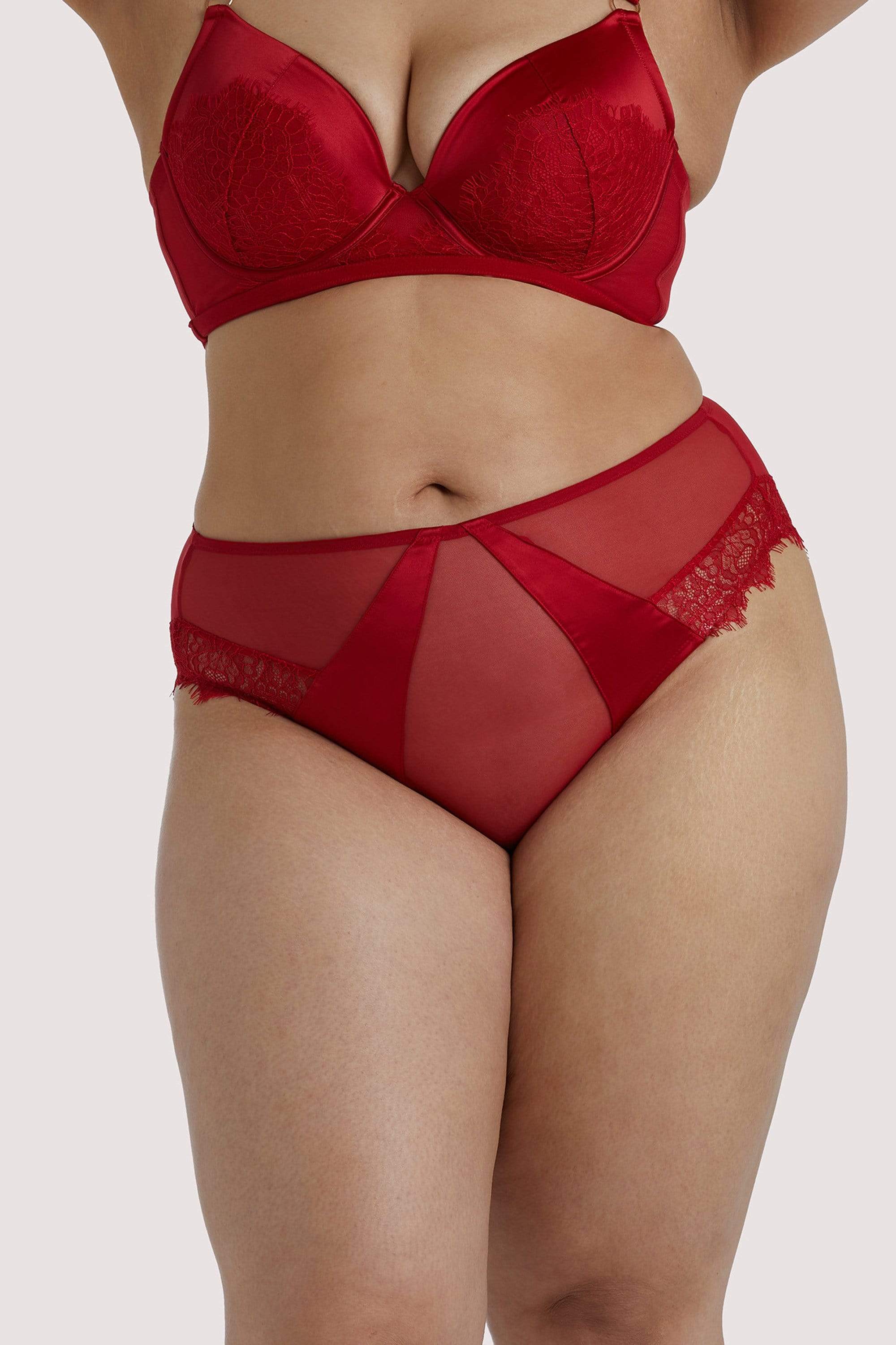 Playful Promises Melina Red High Waist Brief - Image 5