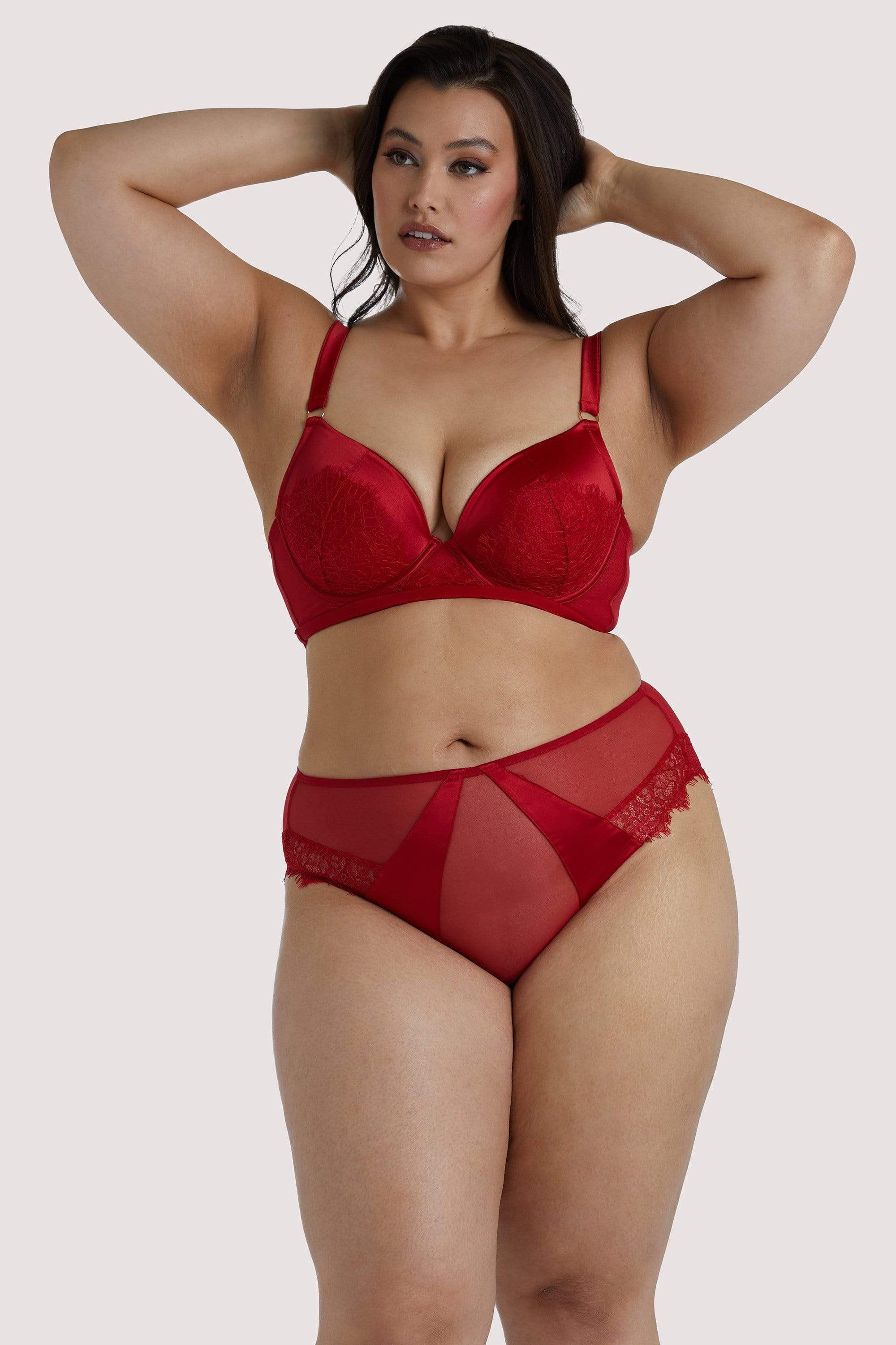 Playful Promises Melina Red High Waist Brief - Image 6