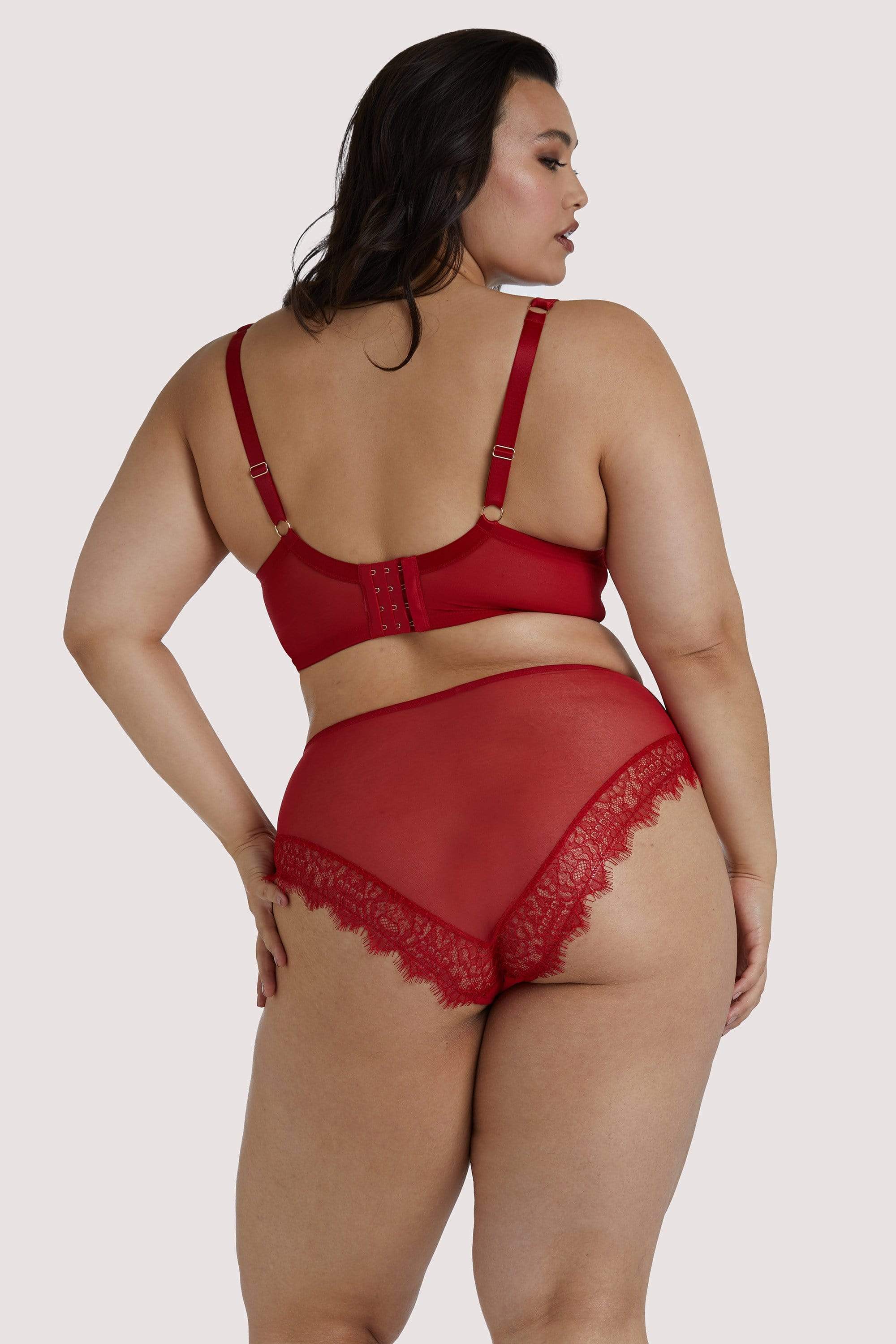 Playful Promises Melina Red High Waist Brief - Image 7