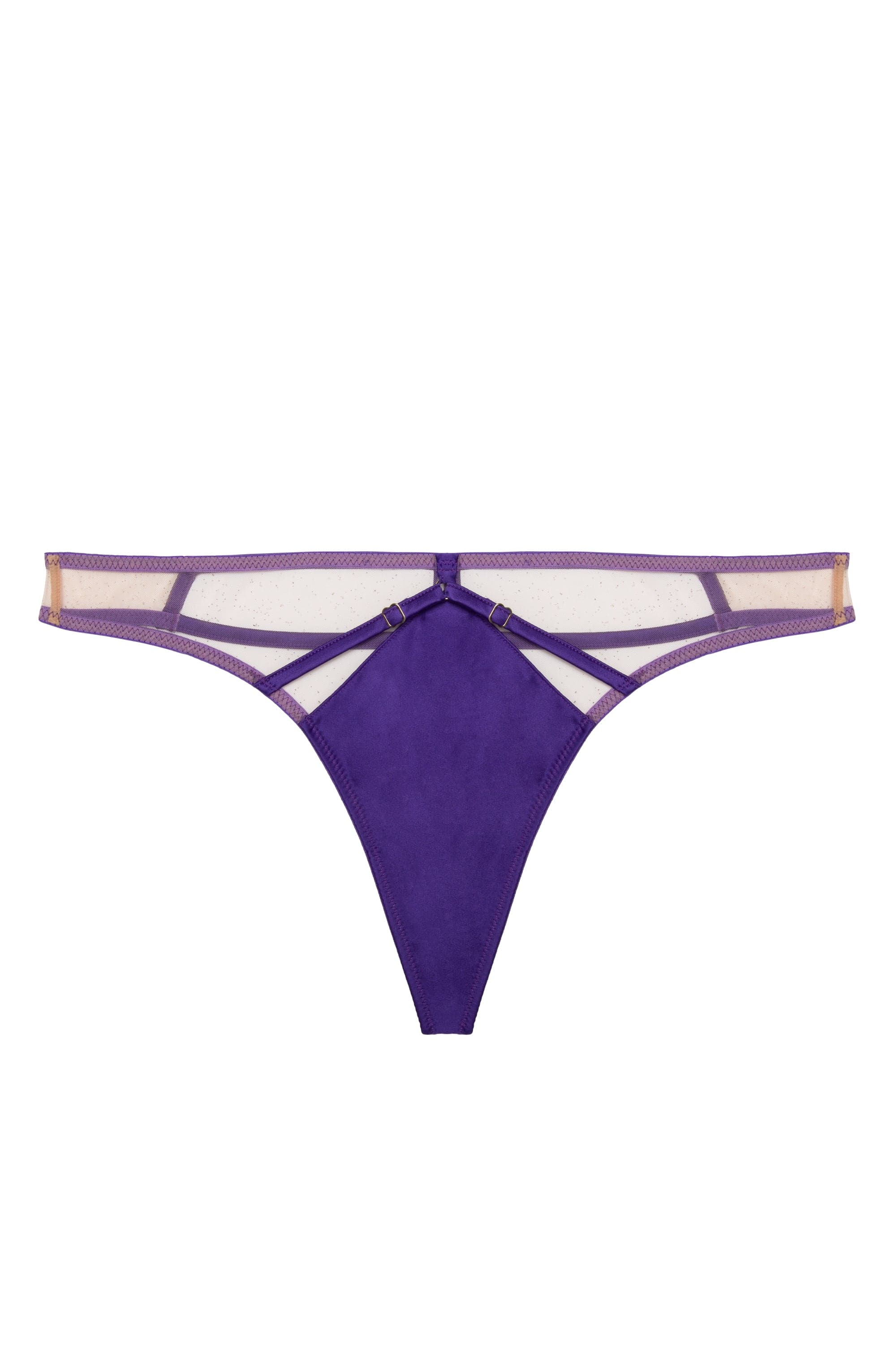 Ramona Purple Caged Open Back Thong - Image 5