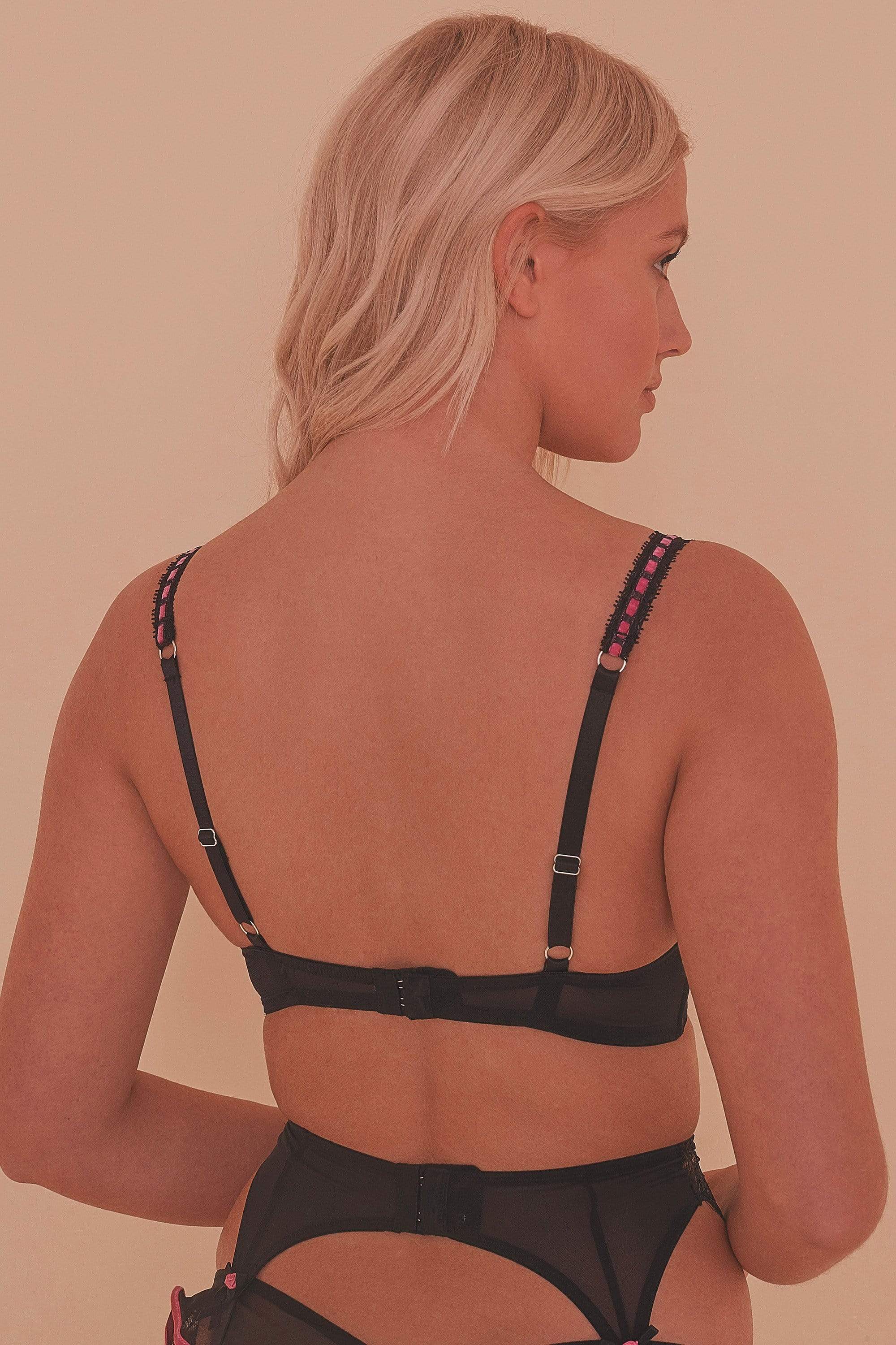Monica Ribbon Slot Lace Bra - Image 7