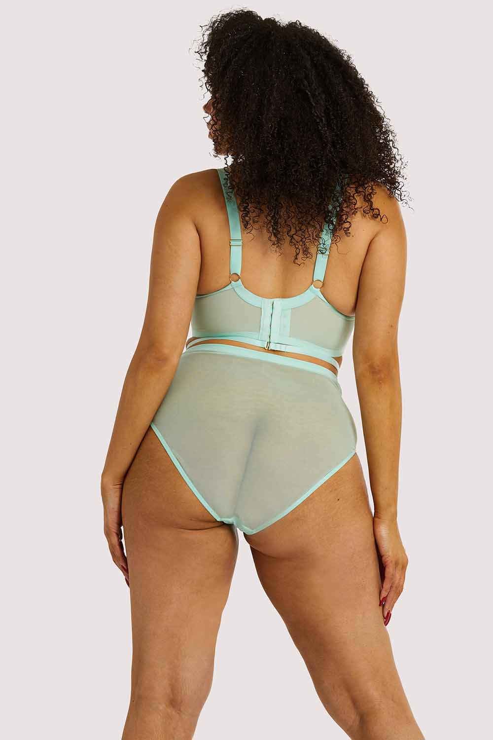 Eddie Aqua Crossover Wrap Bra - Image 12