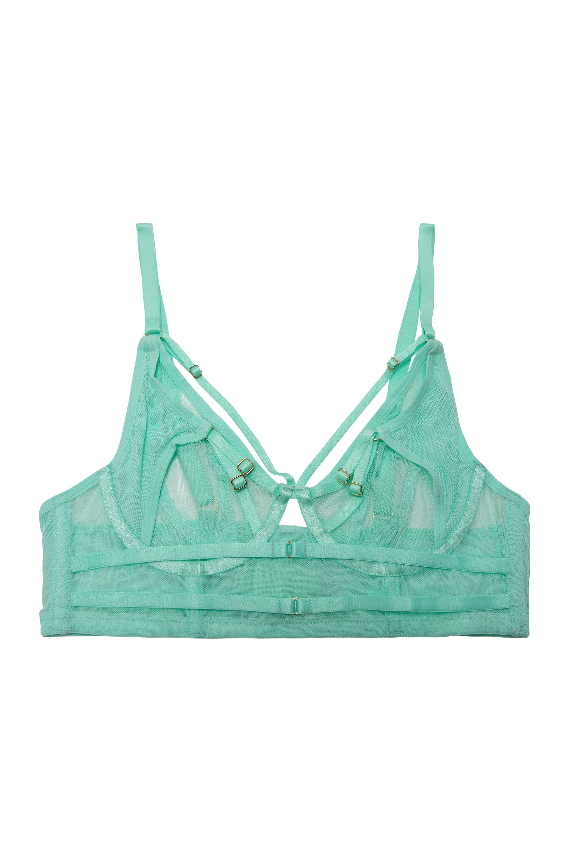Eddie Aqua Crossover Wrap Bra - Image 15