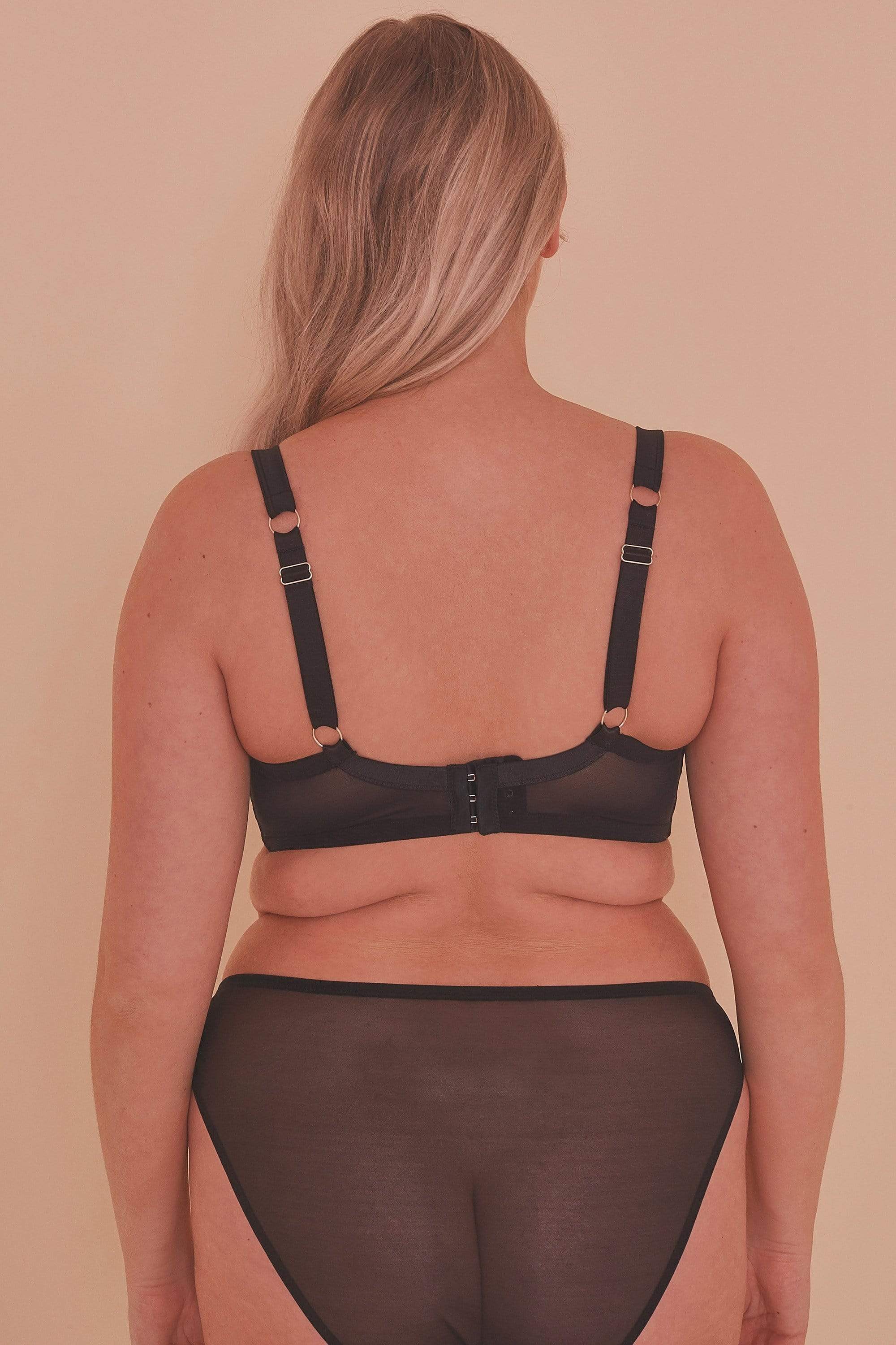 Jaquelina Mustard Contrast Plunge Bra - Image 13