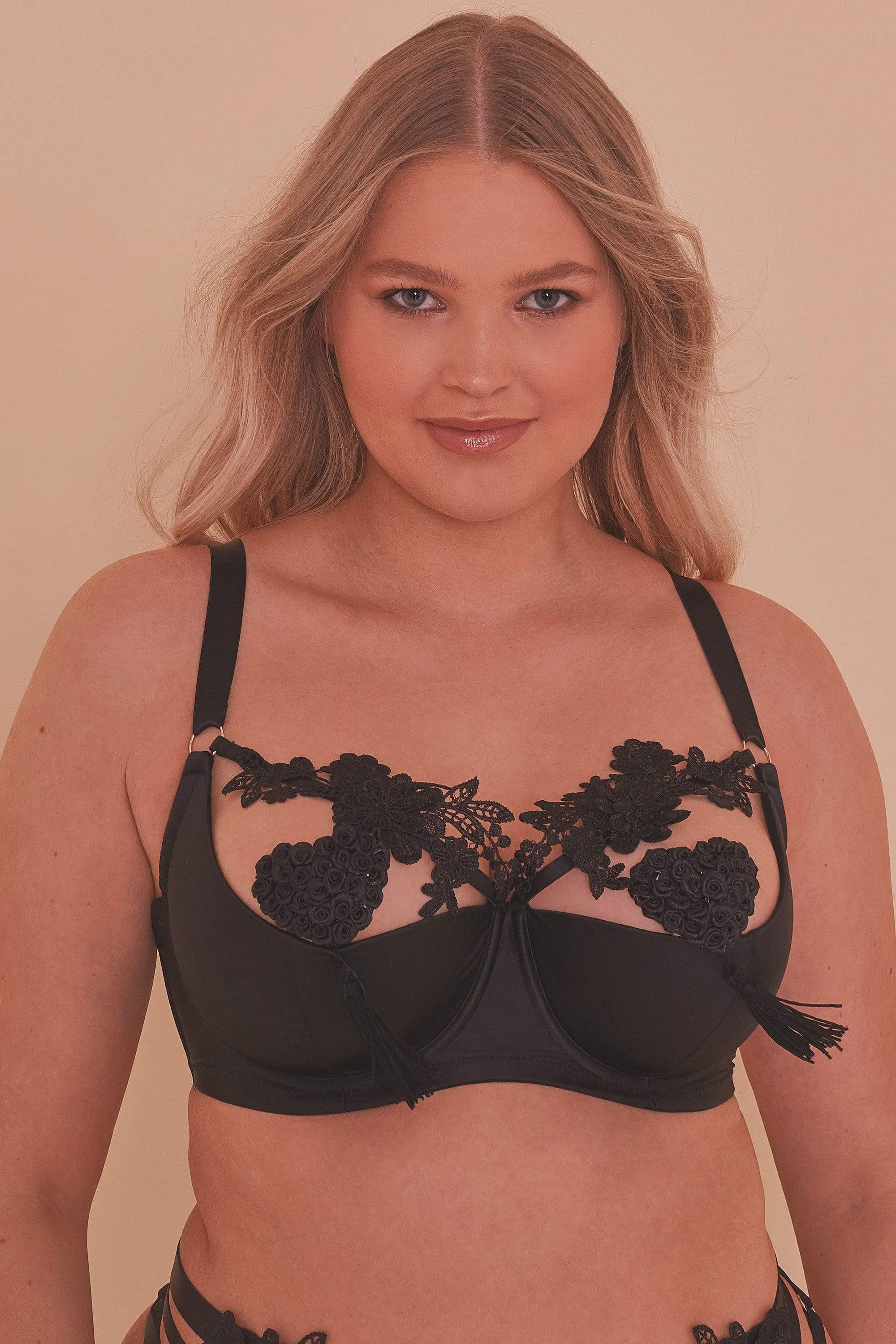 Virginia Guipure Quarter Cup Bra - Image 12